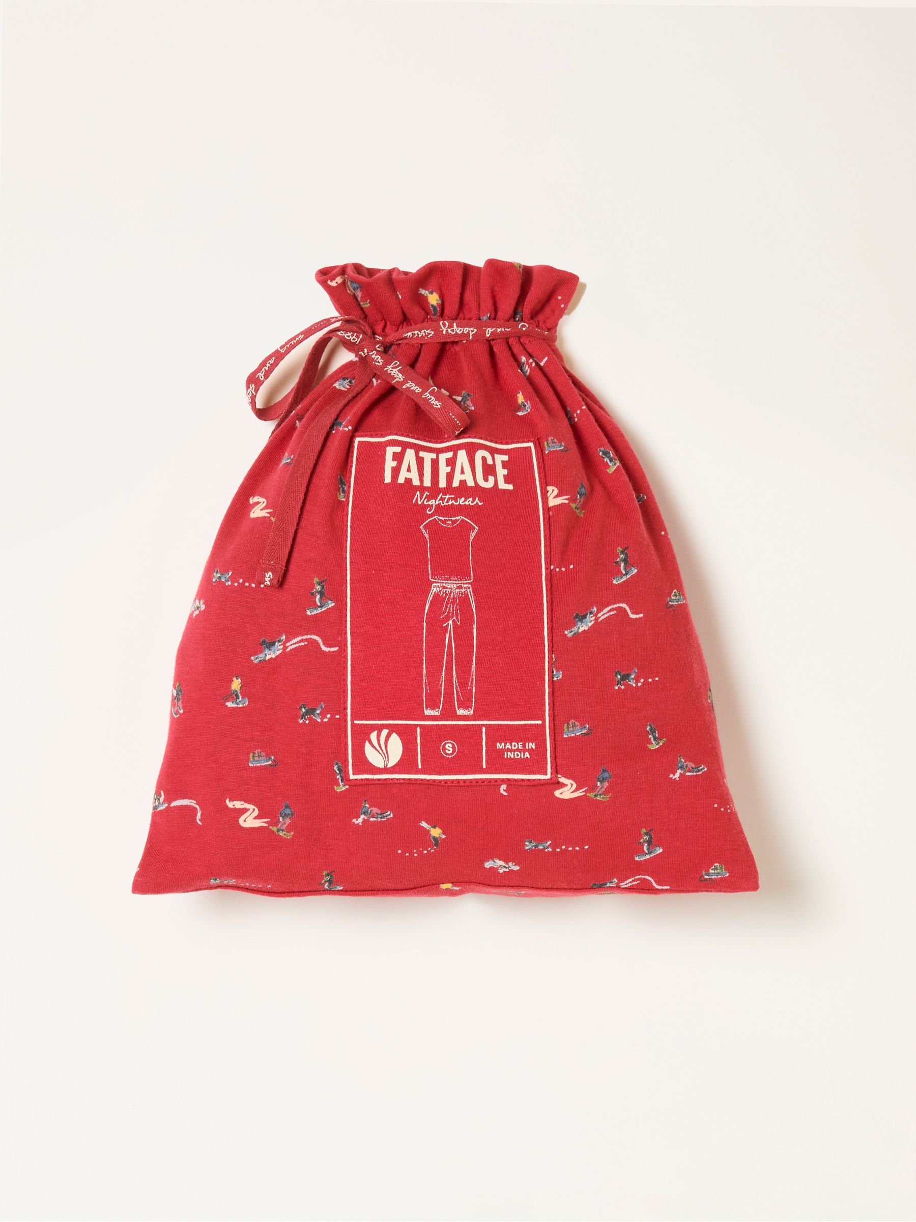 Red Ski Ditsy Jersey Pyjama Set - Image 8 of 8 Red Ski Ditsy Jersey Pyjama Set - Image 8 of 8