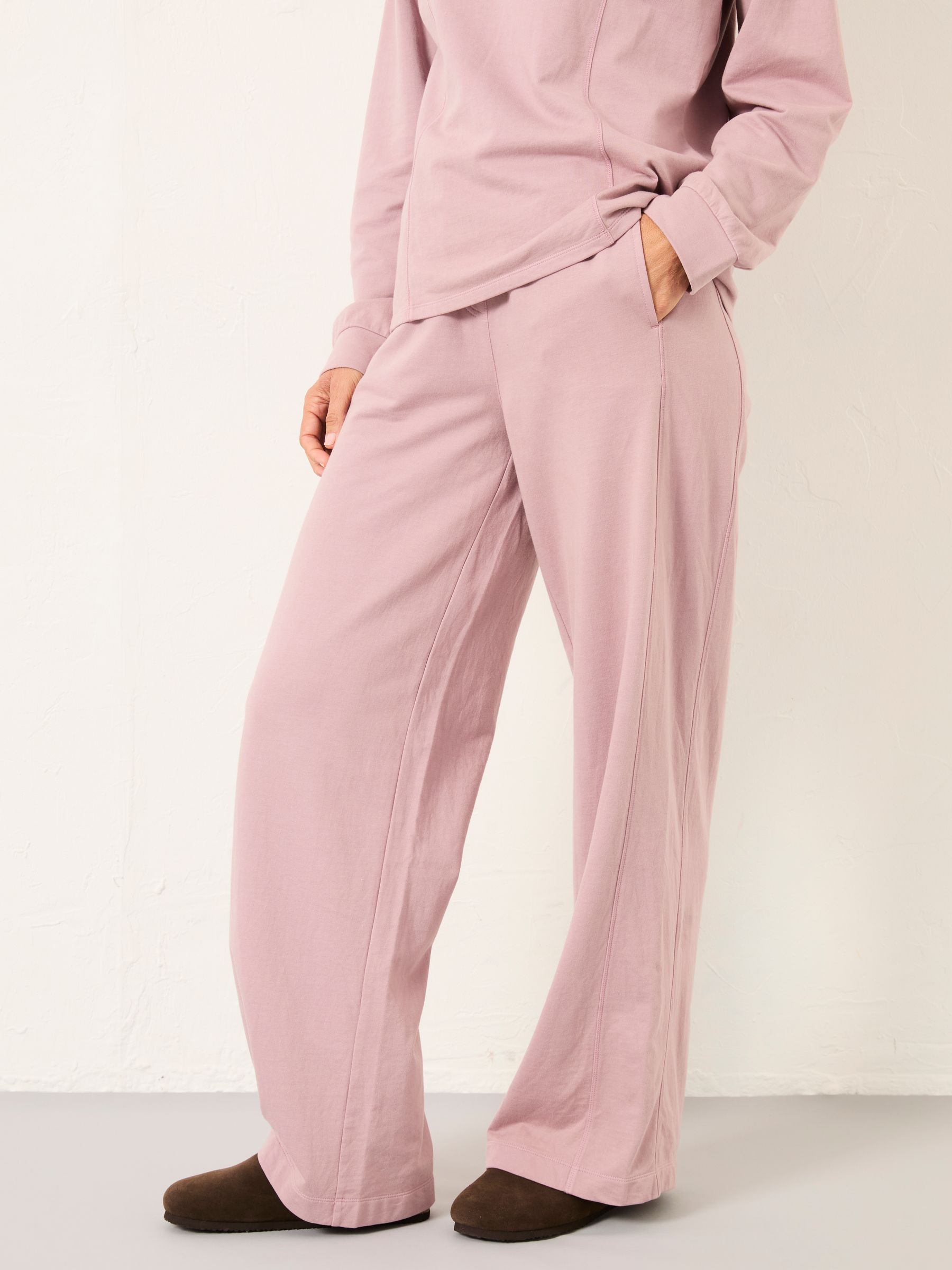Lilac Purple Panelled Lounge Bottoms - Image 1 of 5 Lilac Purple Panelled Lounge Bottoms - Image 1 of 5