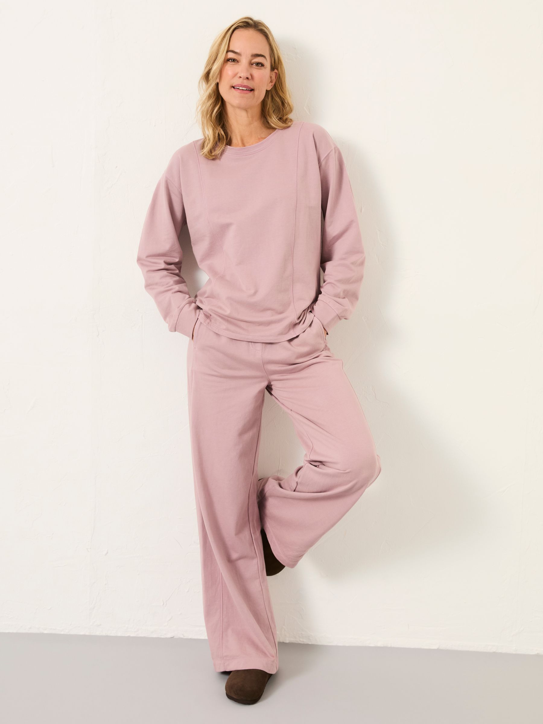 Lilac Purple Panelled Lounge Bottoms - Image 3 of 5