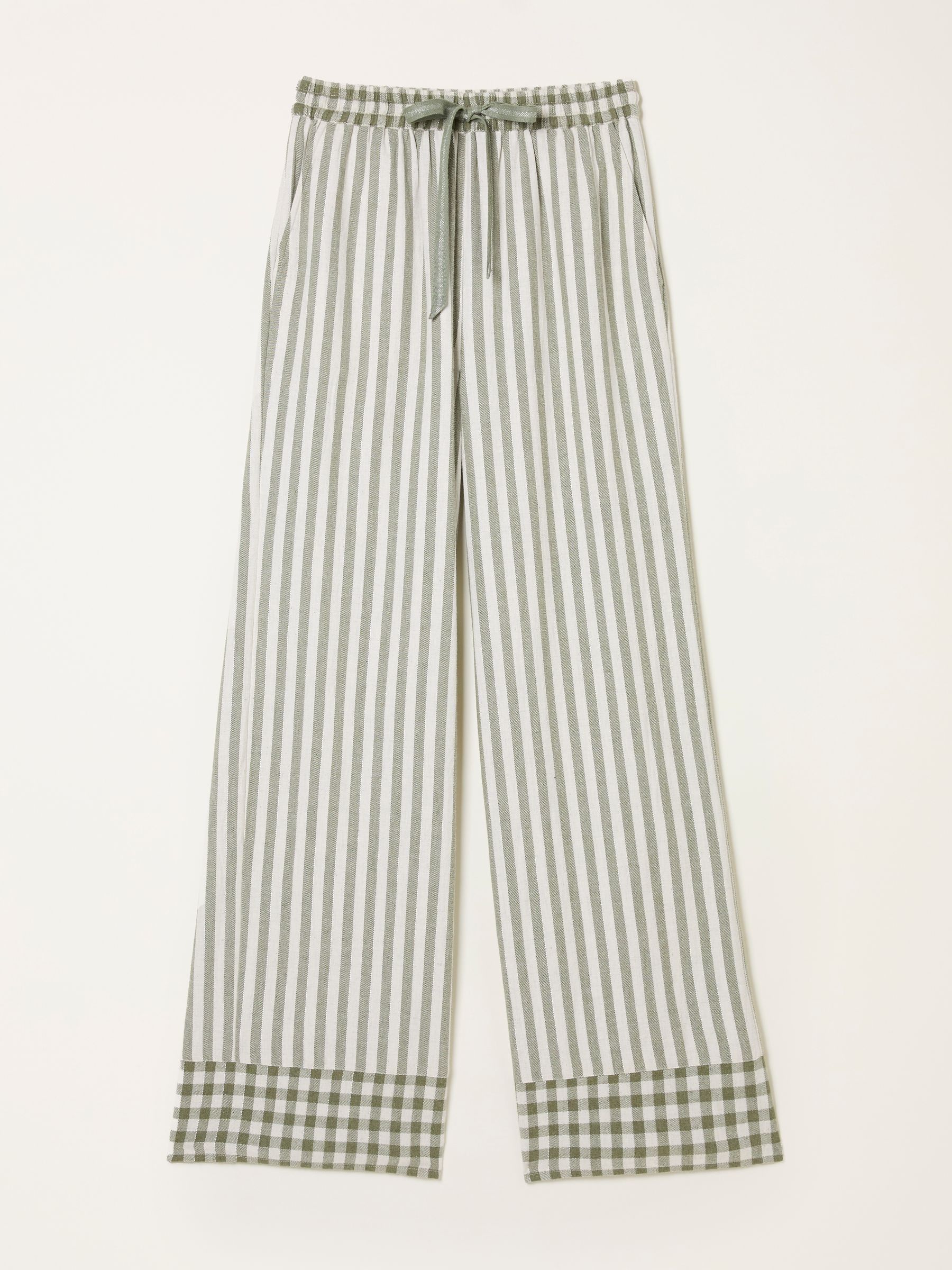 Lola Green Metallic Stripe Pyjama Bottoms - Image 5 of 6