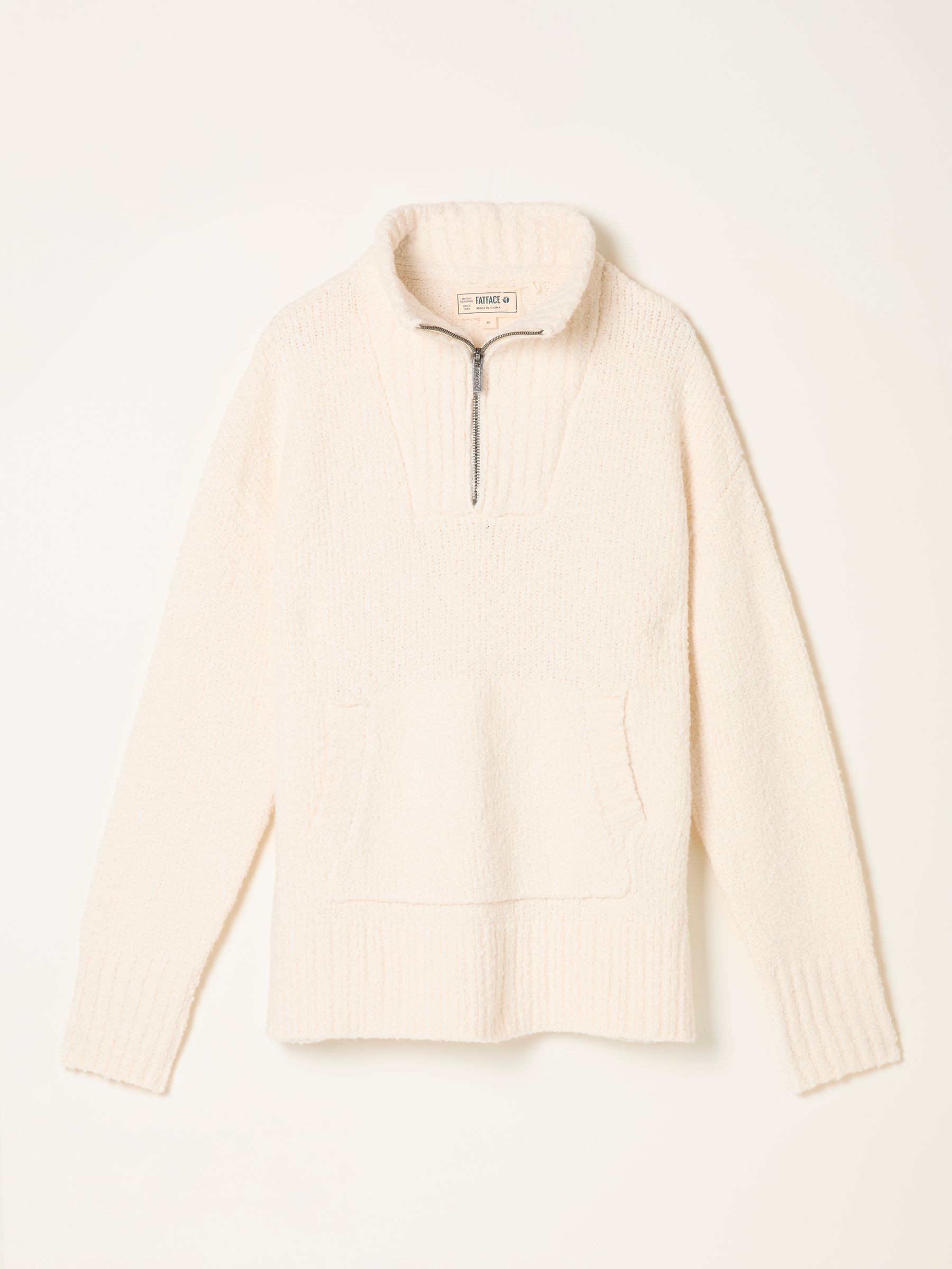 Ivory Knitted Lounge Half Neck Jumper - Image 6 of 6
