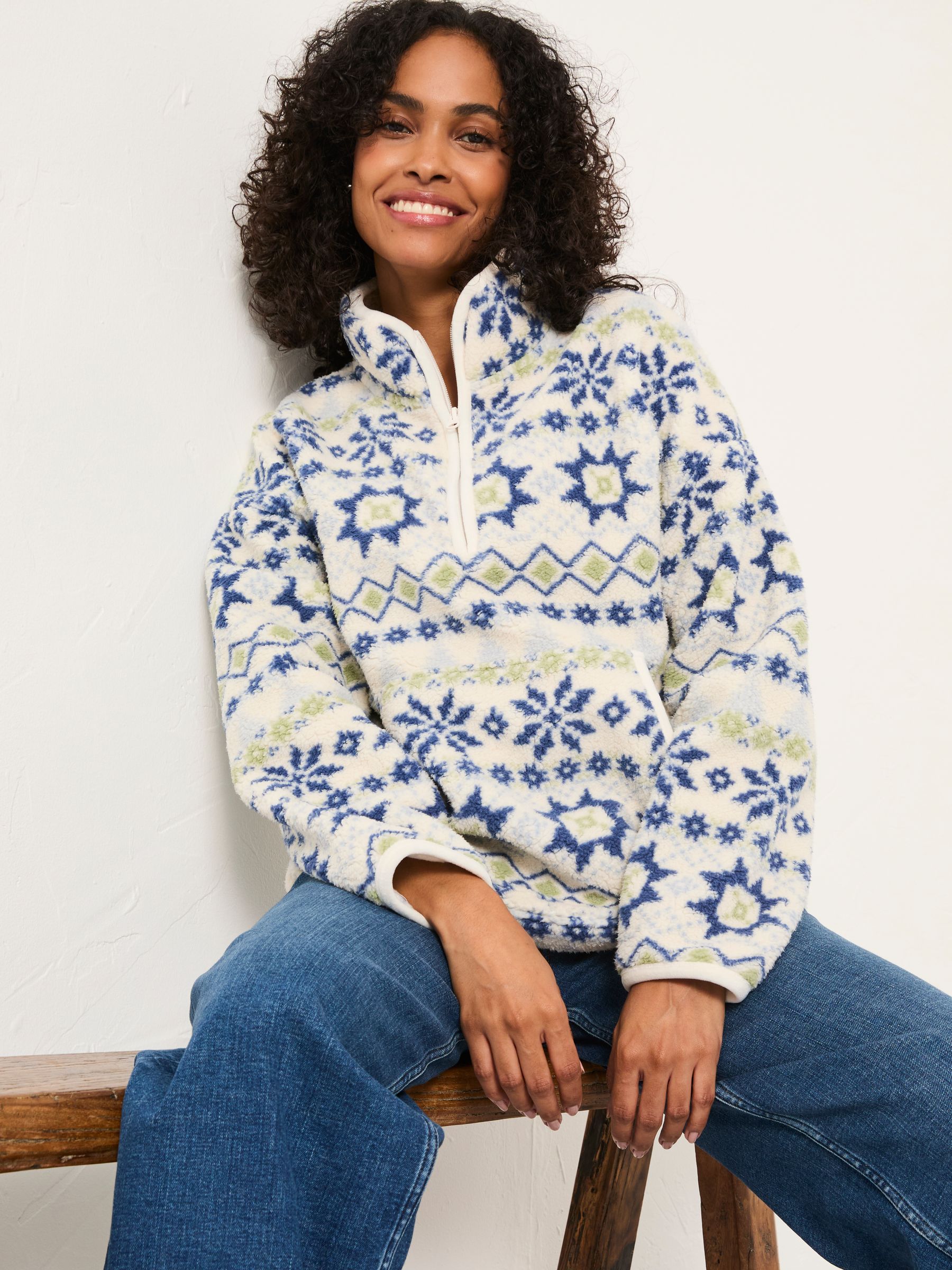 Ivory Fairisle Snuggle Top - Image 3 of 5