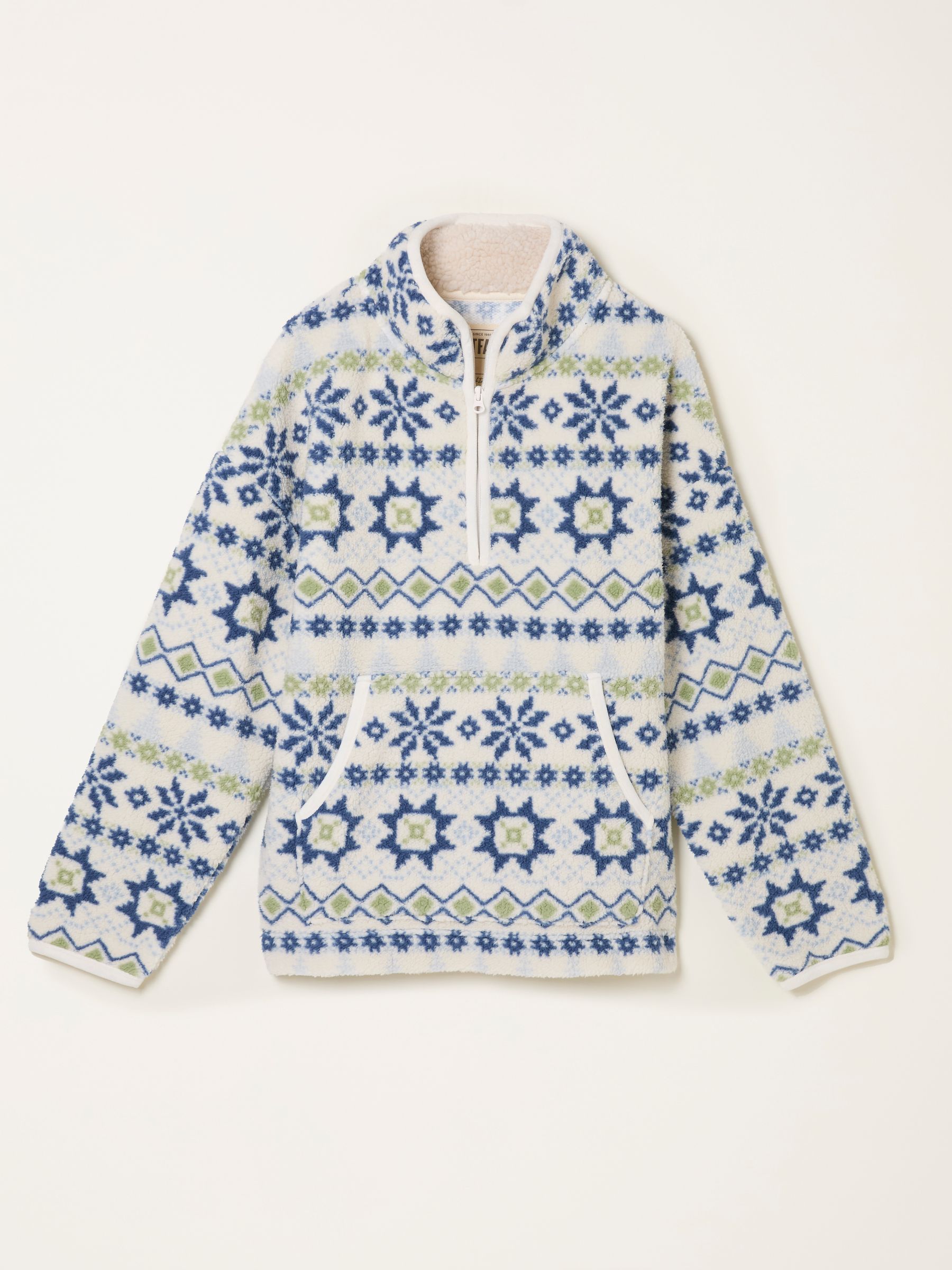 Ivory Fairisle Snuggle Top - Image 5 of 5 Ivory Fairisle Snuggle Top - Image 5 of 5