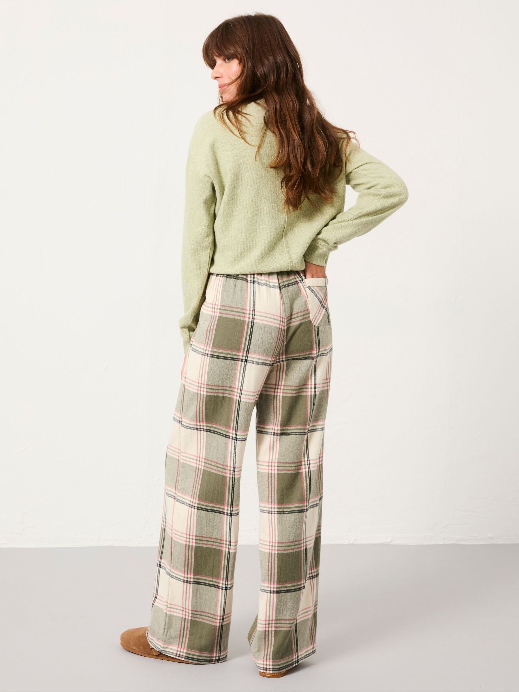 Lola Green Check Pyjama Bottoms - Image 2 of 5