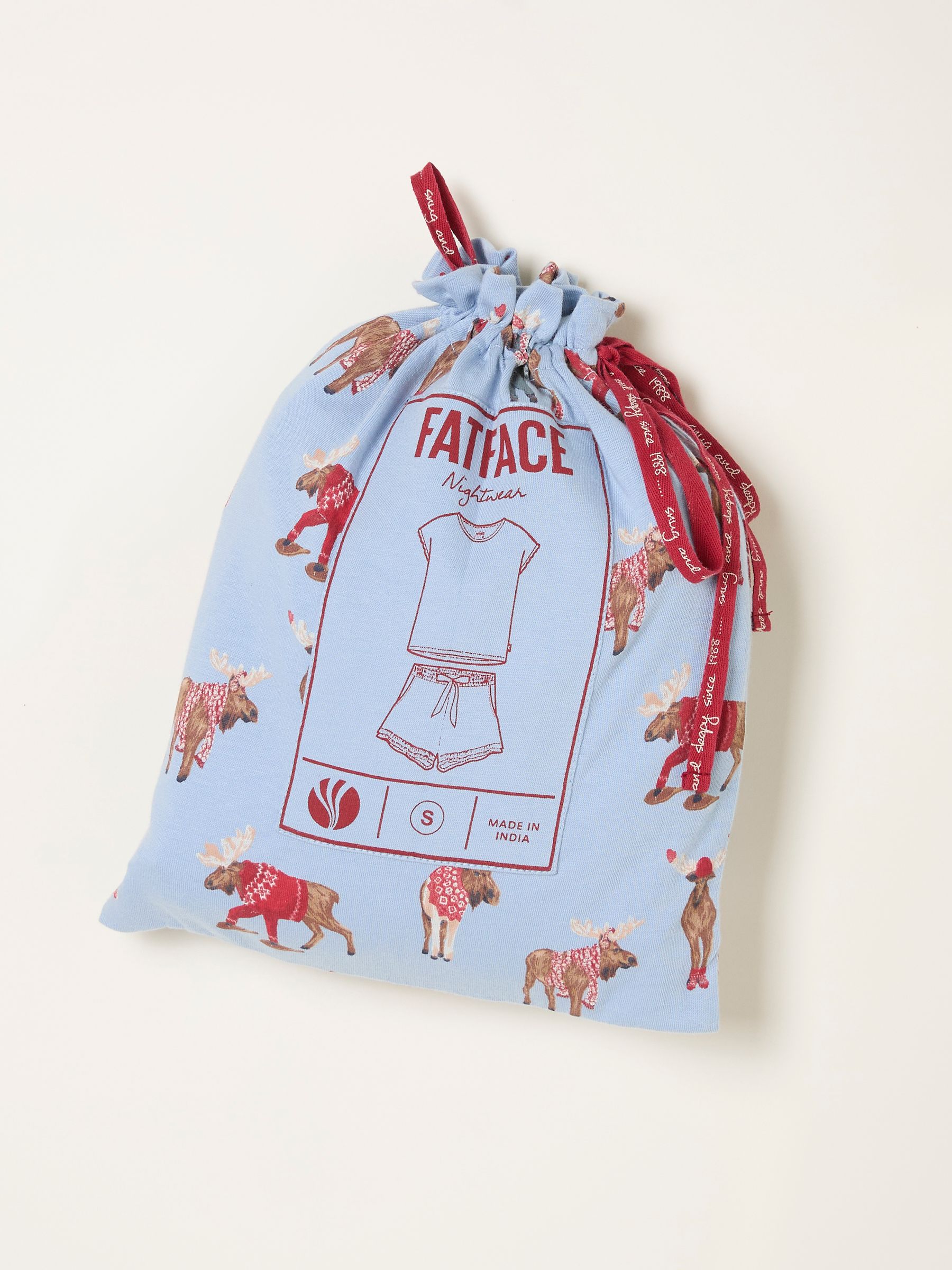 Blue Shelter Moose Jersey Pyjama Set - Image 7 of 7