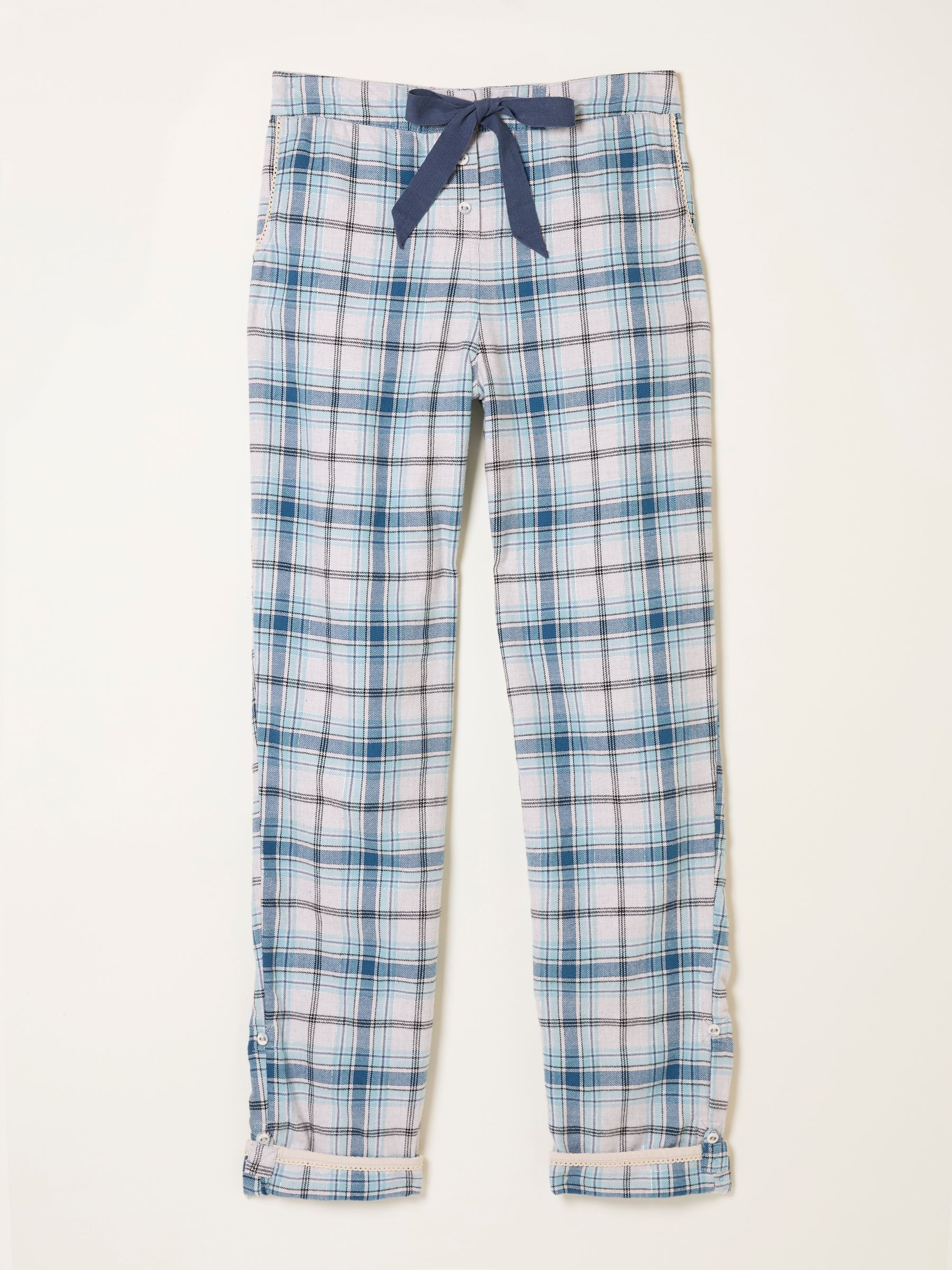 Eva Grey Marl Sparkle Check Pyjama Bottoms - Image 6 of 6