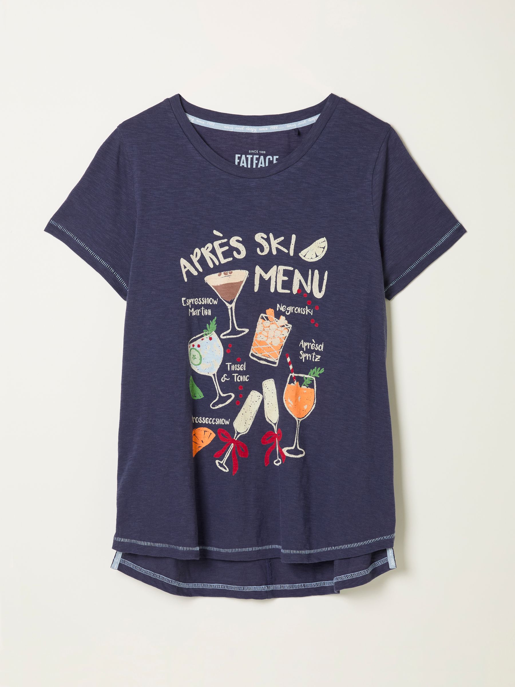 Navy Apres Ski Graphic T Shirt - Image 5 of 5