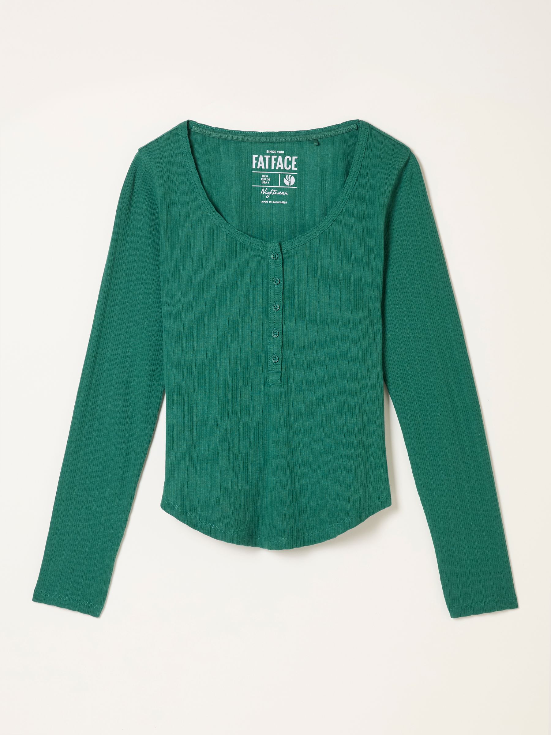 Hattie Green Henley Pyjama Top - Image 5 of 5 Hattie Green Henley Pyjama Top - Image 5 of 5