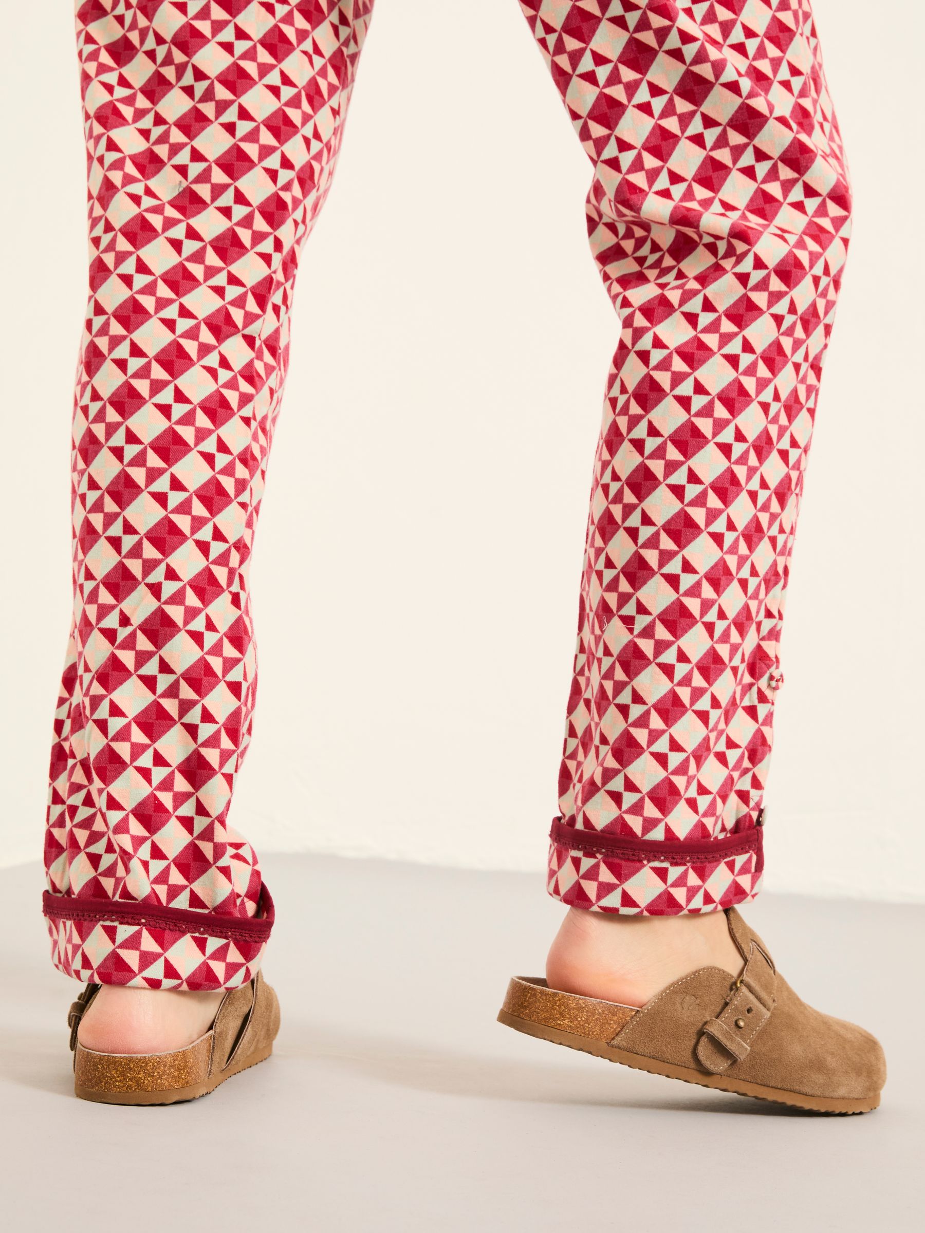 Eva Red Geo Pyjama Bottoms - Image 5 of 6