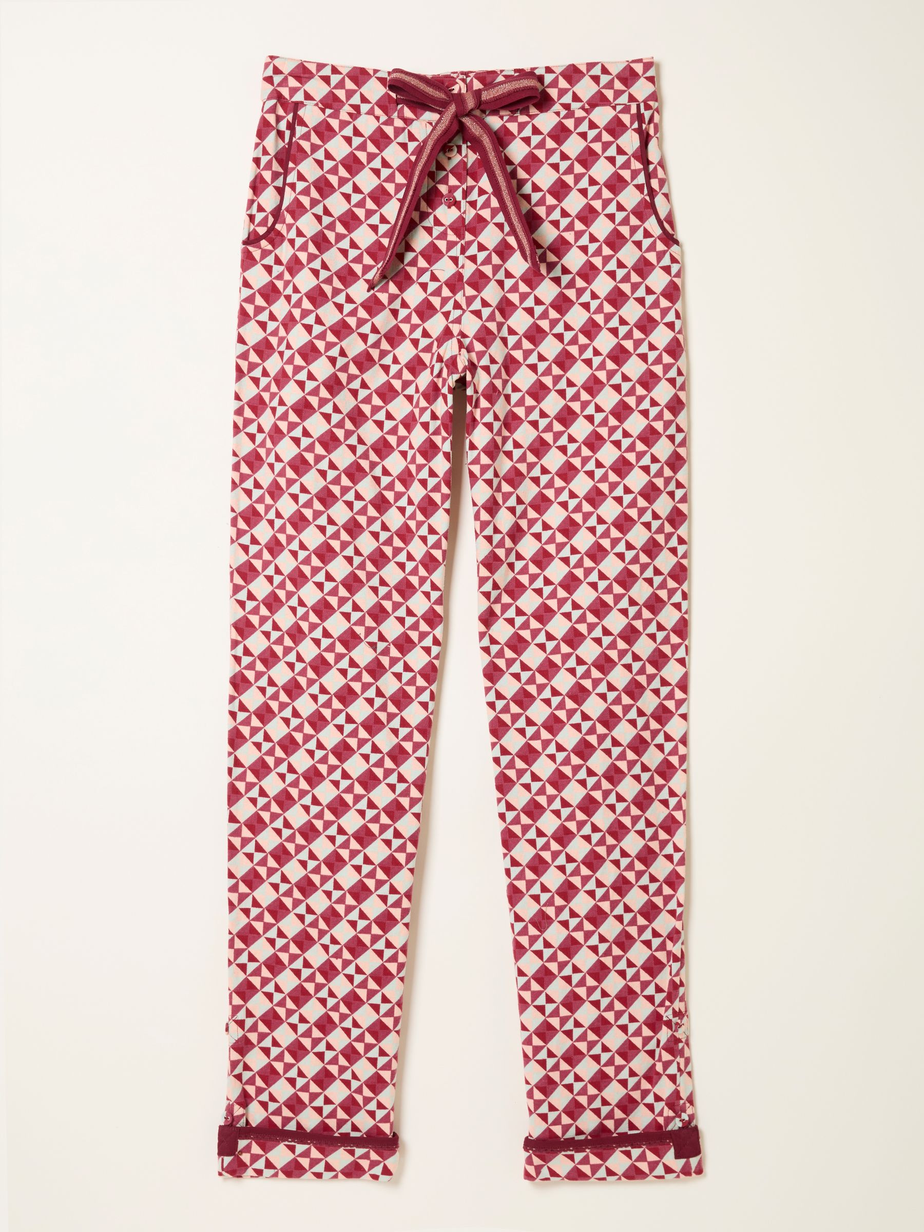 Eva Red Geo Pyjama Bottoms - Image 6 of 6