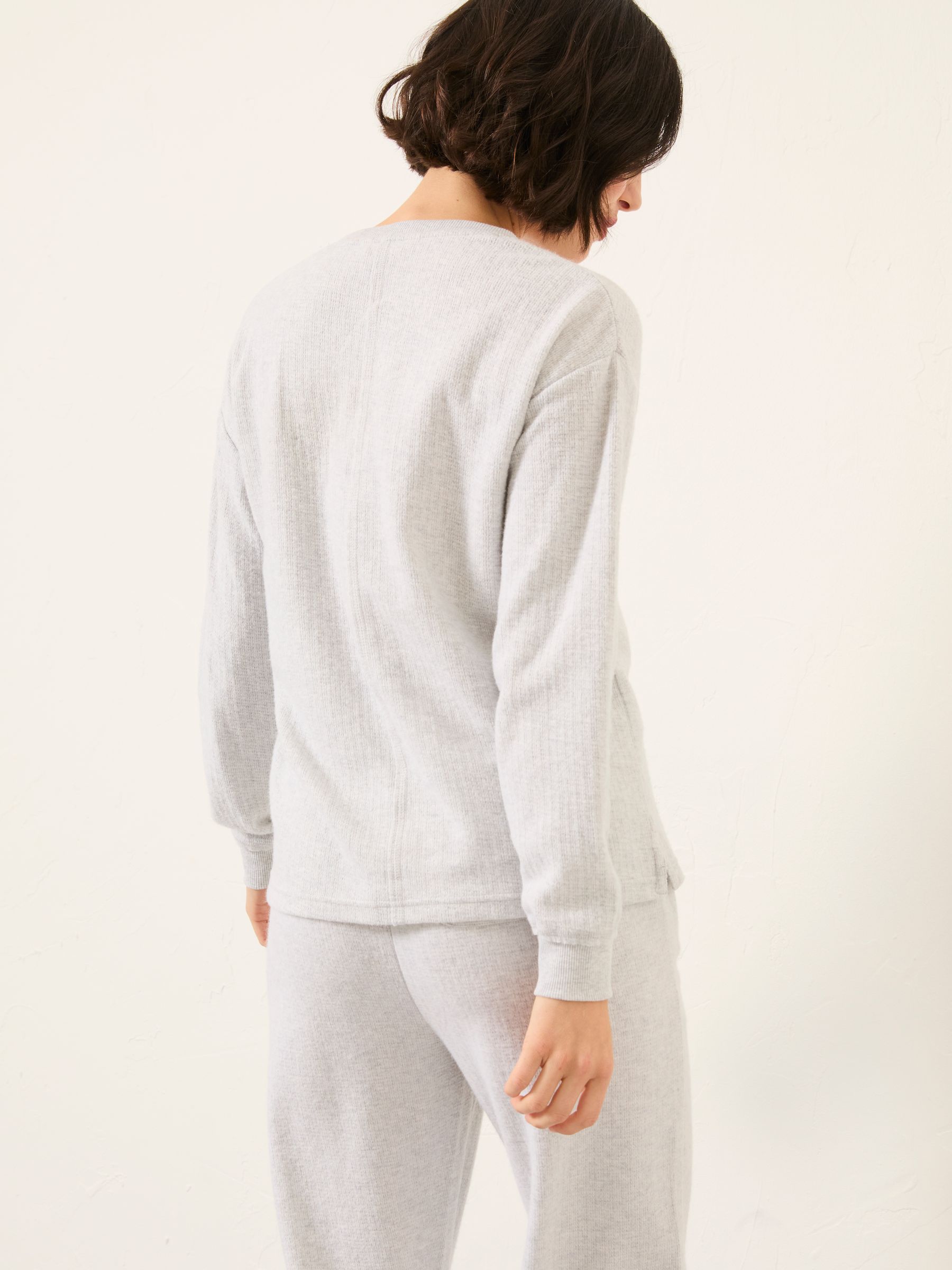 Grey Henley Lounge Top - Image 2 of 6