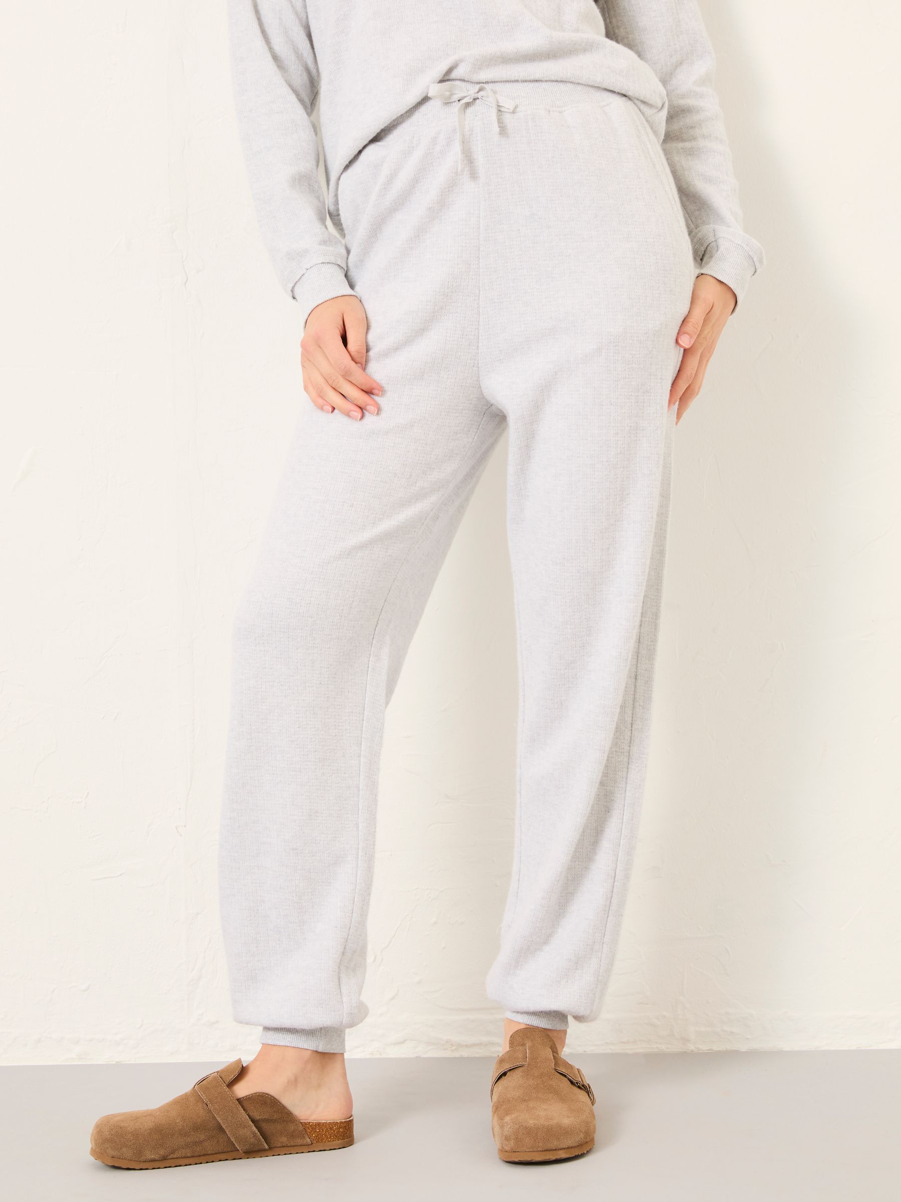 Grey Cuffed Lounge Bottoms - Image 1 of 5