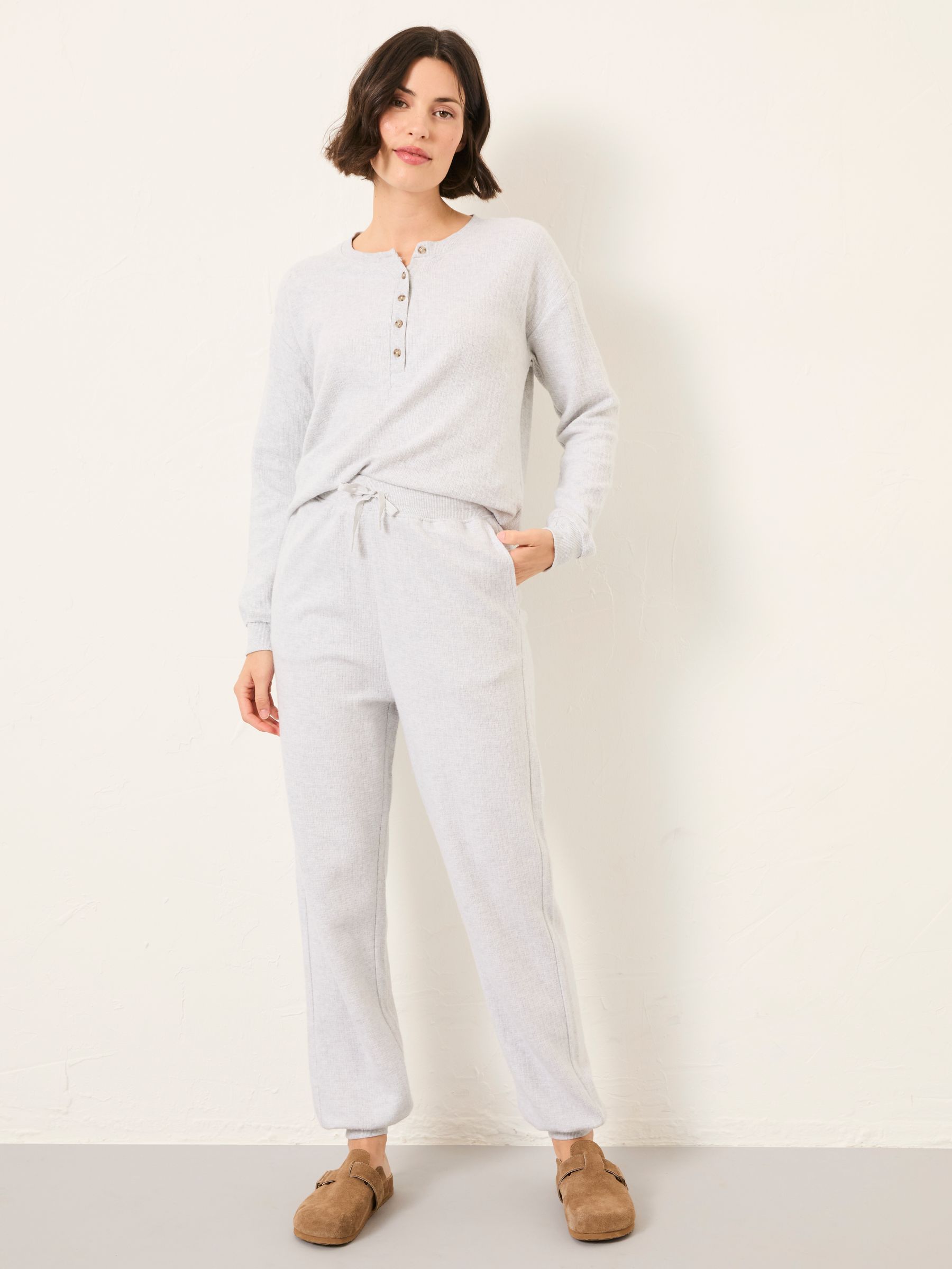Grey Cuffed Lounge Bottoms - Image 3 of 5