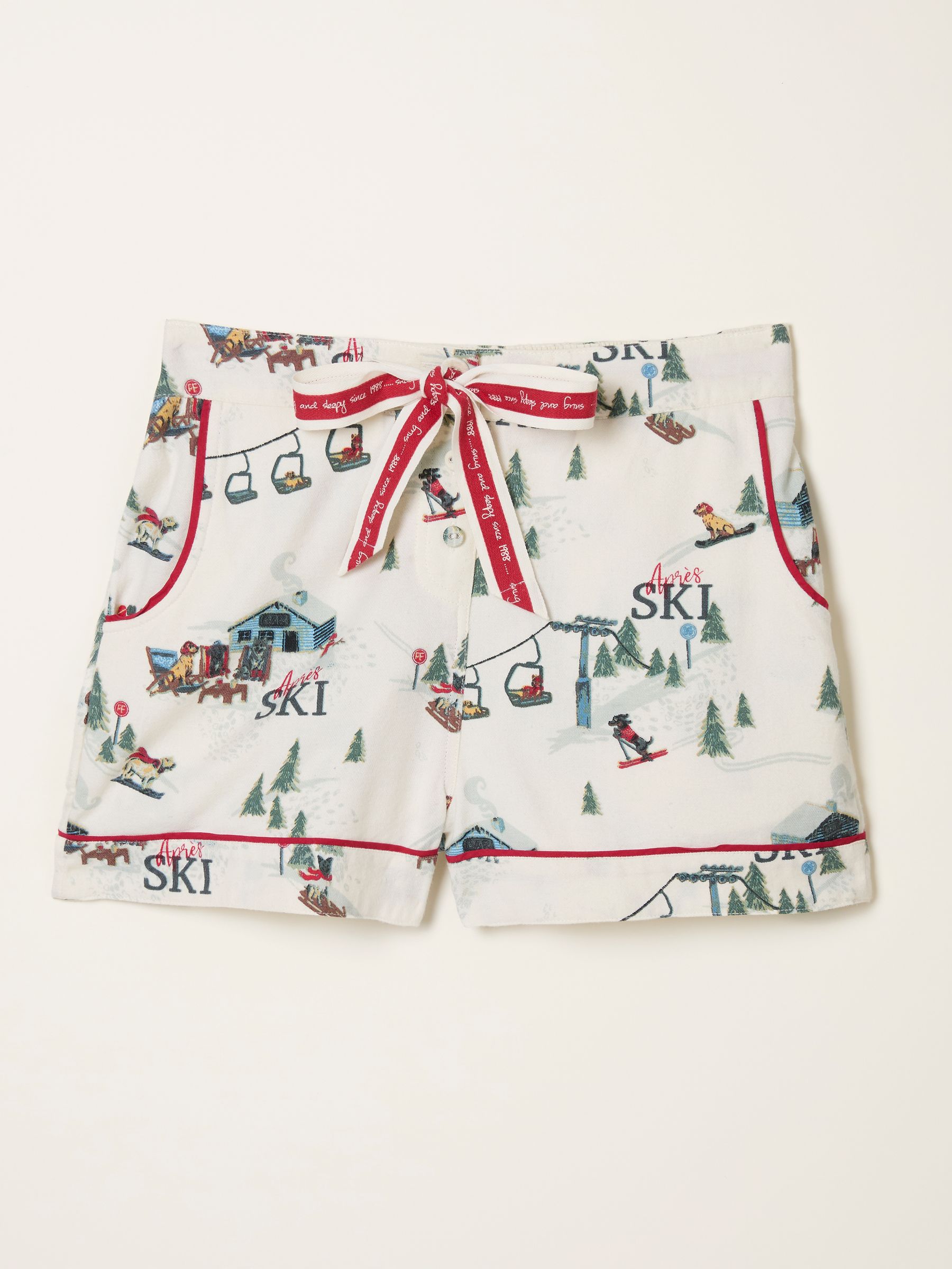 Ivory Apres Ski Pyjama Shorts - Image 5 of 5