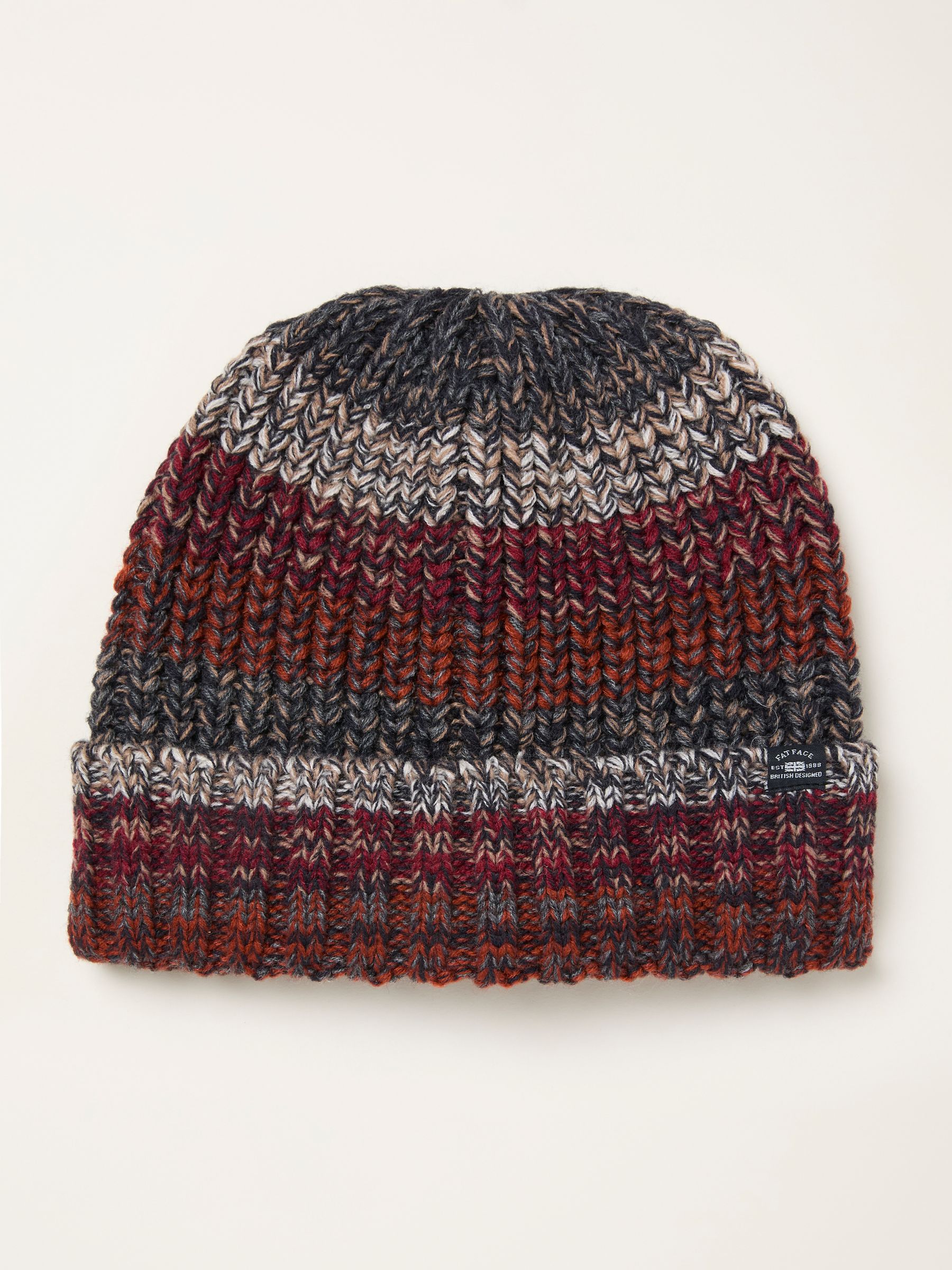 Orange Twist Colourblock Beanie - Image 1 of 2
