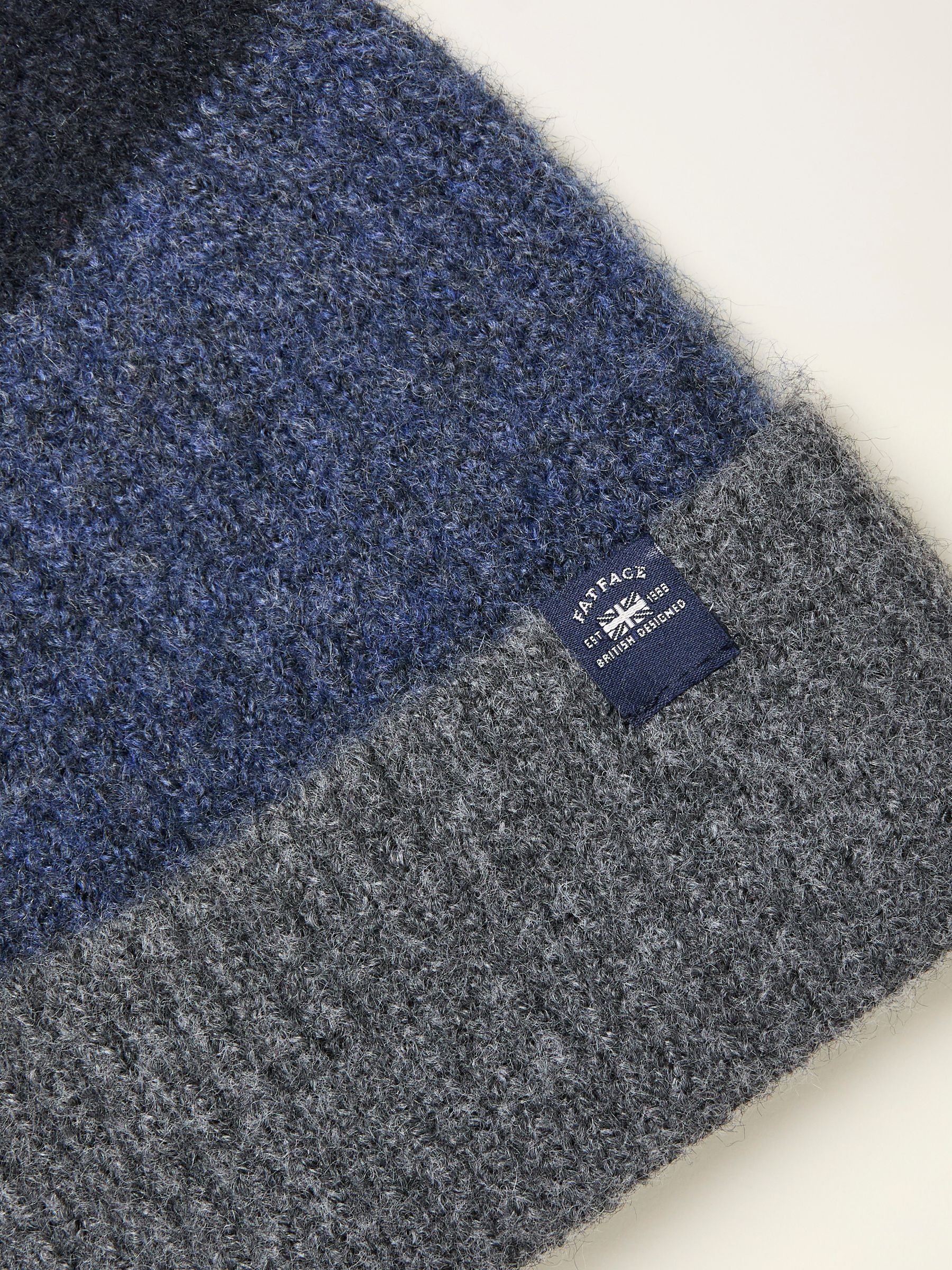 Navy Leo Colourblock Beanie - Image 2 of 2