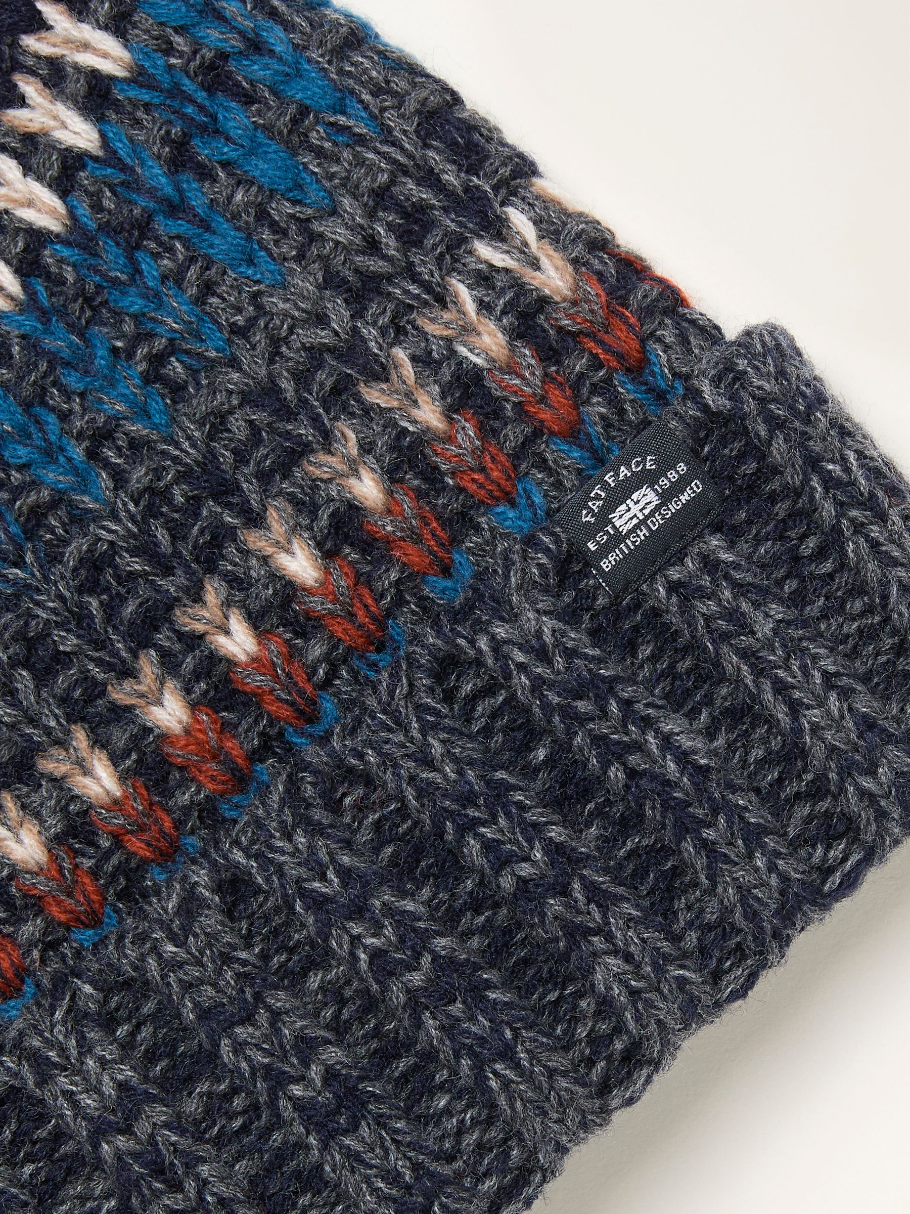 Connor Grey Stitch Beanie - Image 2 of 2
