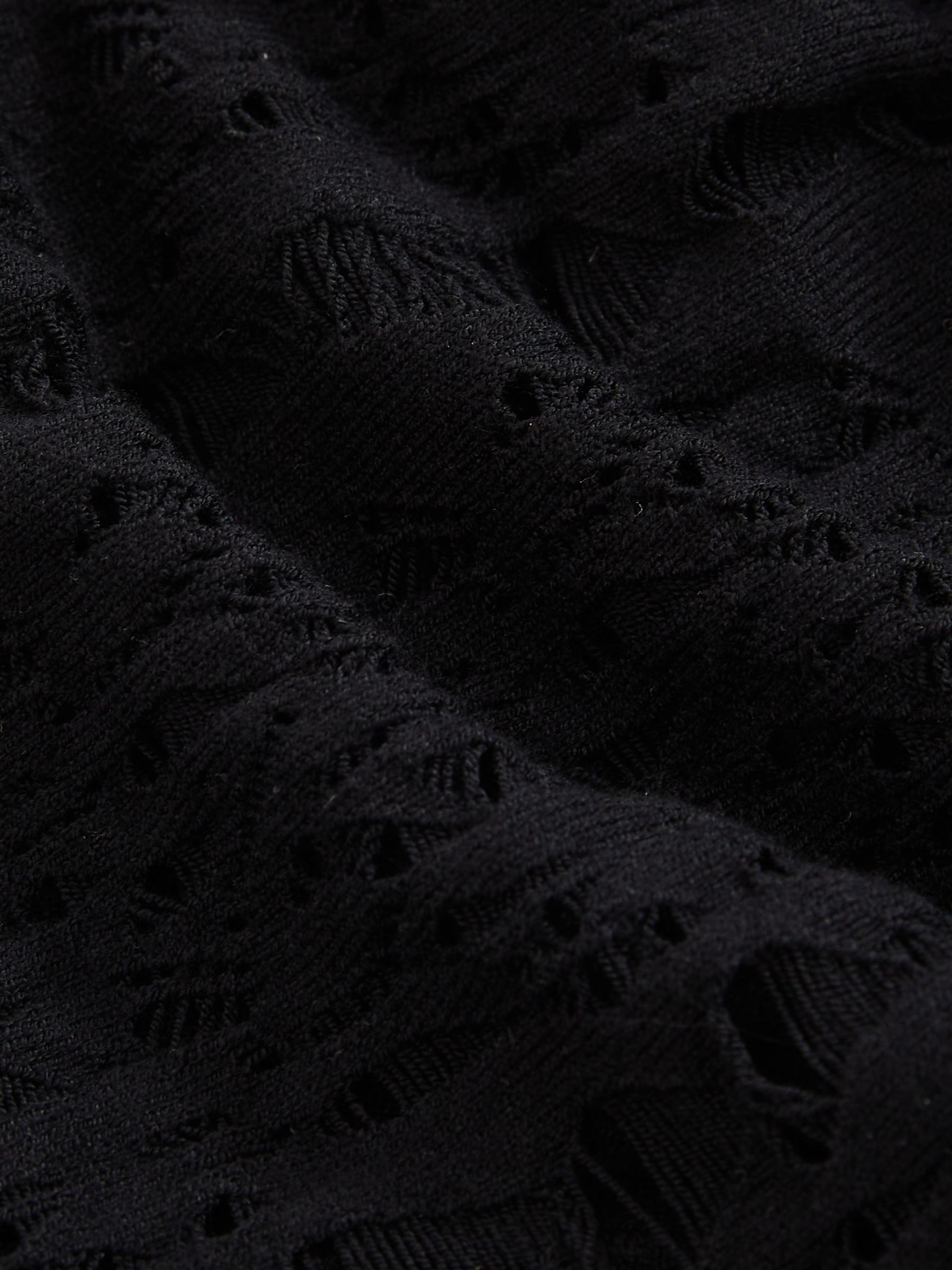Atelier Ladder Knit High Neck Bodysuit in Black - Image 6 of 6