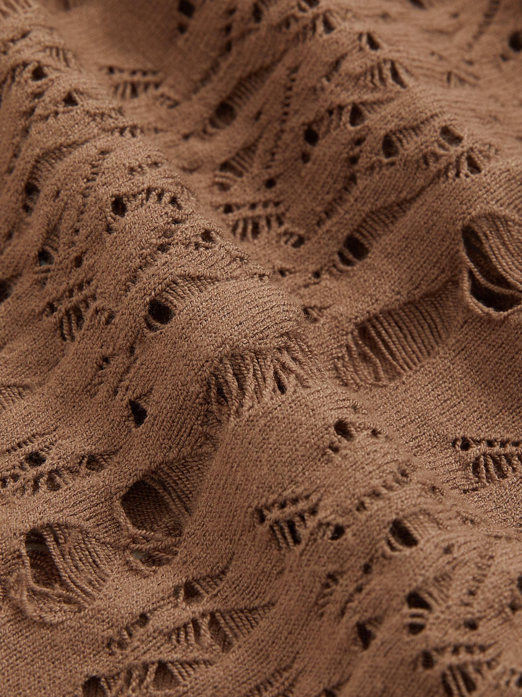 Atelier Ladder Knit High Neck Bodysuit in Taupe - Image 6 of 6
