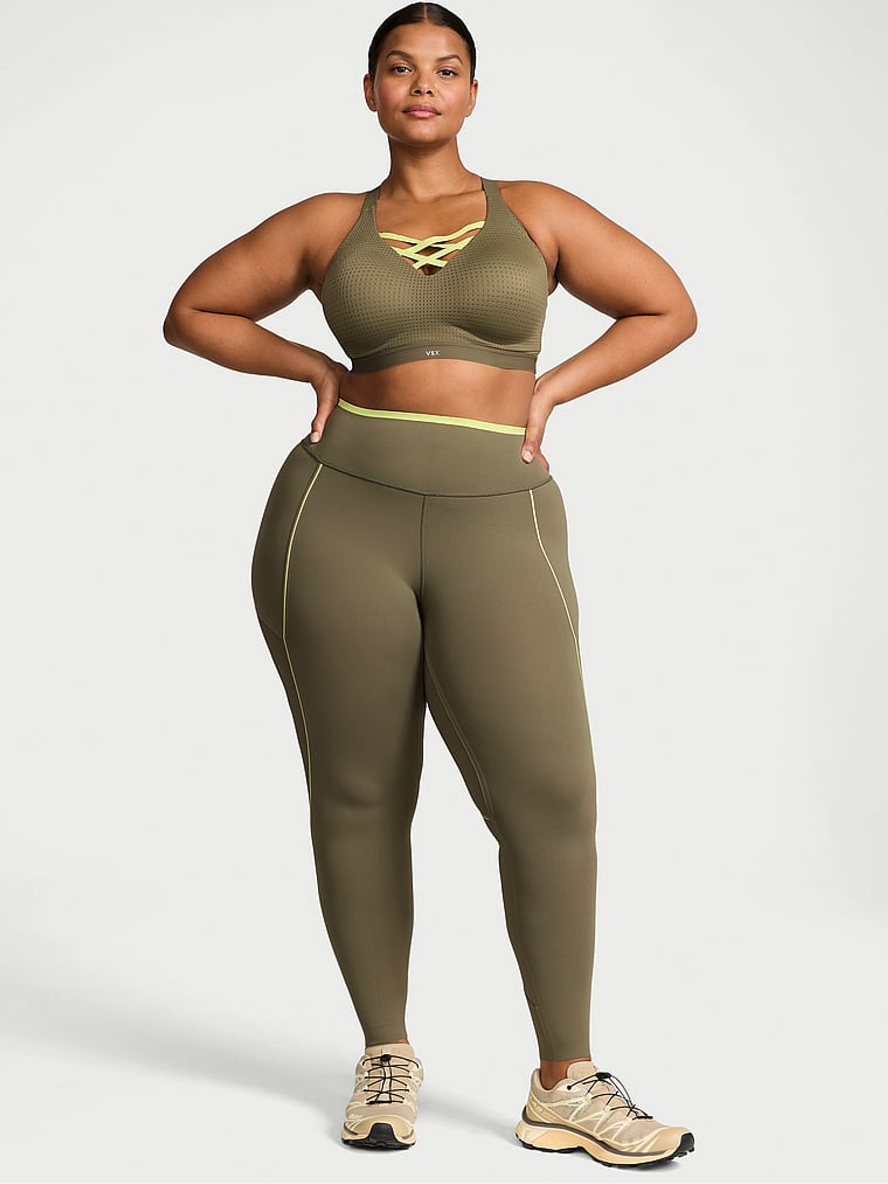 Desert Cactus Green Elevate™ Chroma Contours Leggings - Image 1 of 3