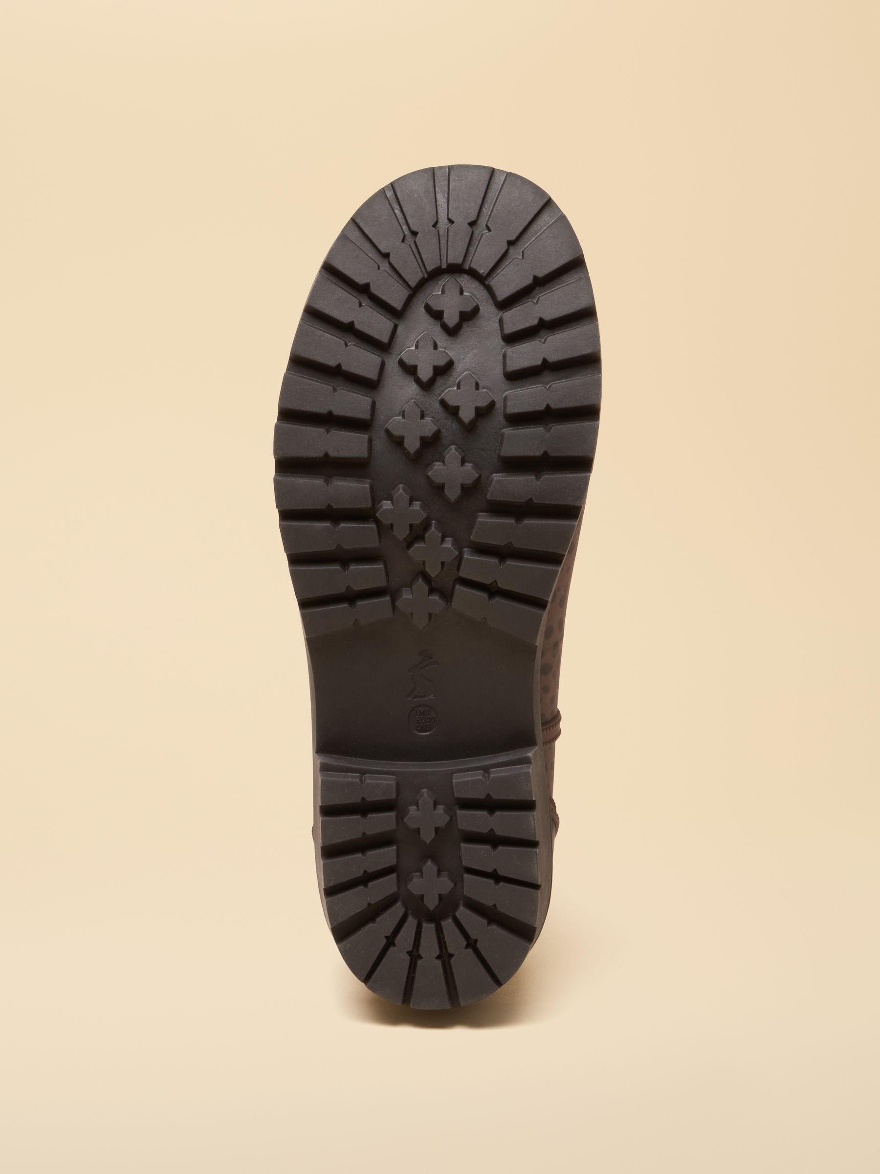 Oakfield Chocolate Leopard Short Neoprene Lined Wellies - Image 4 of 6