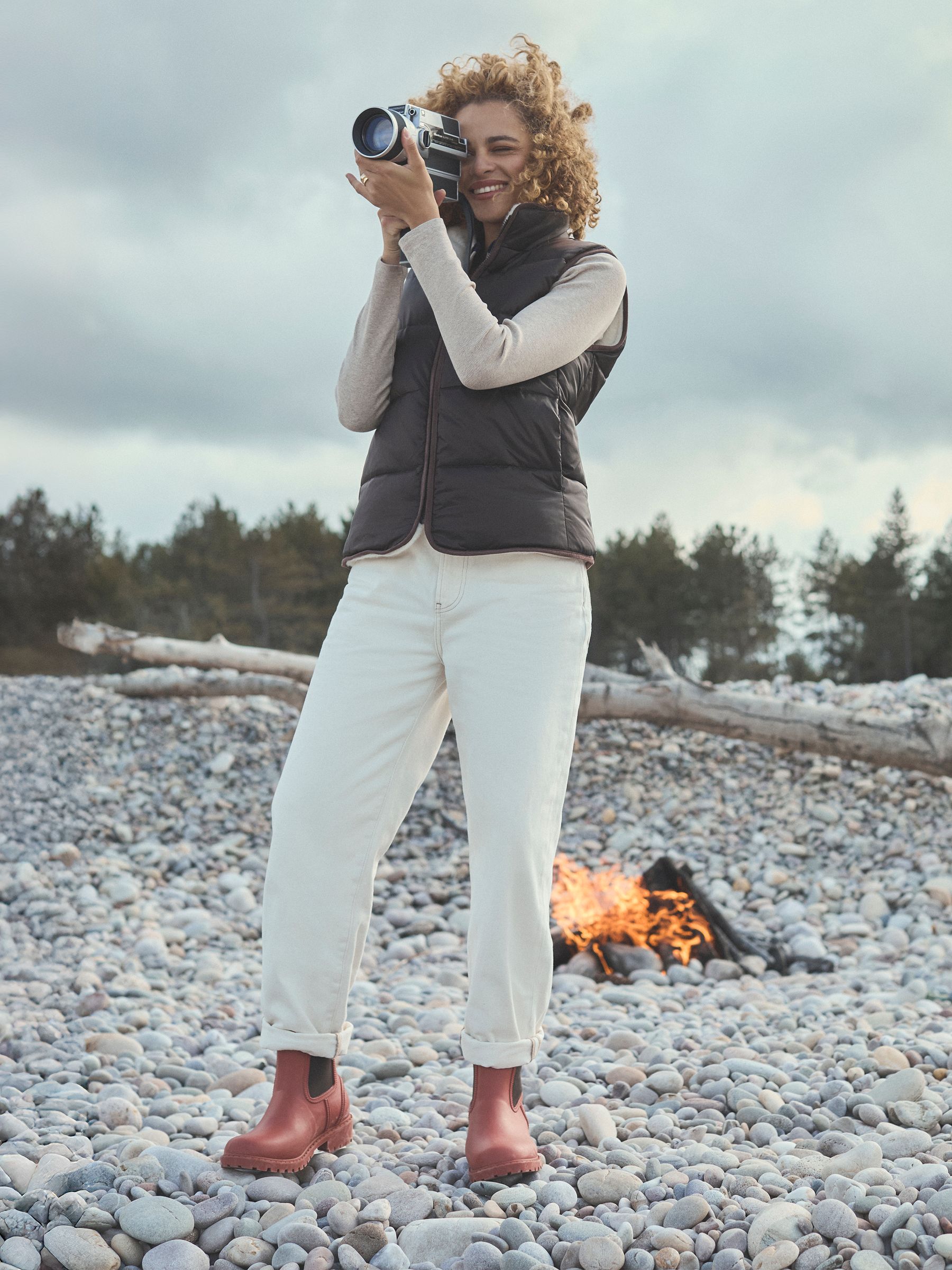 Oakfield Orange Short Neoprene Lined Wellies - Image 2 of 8