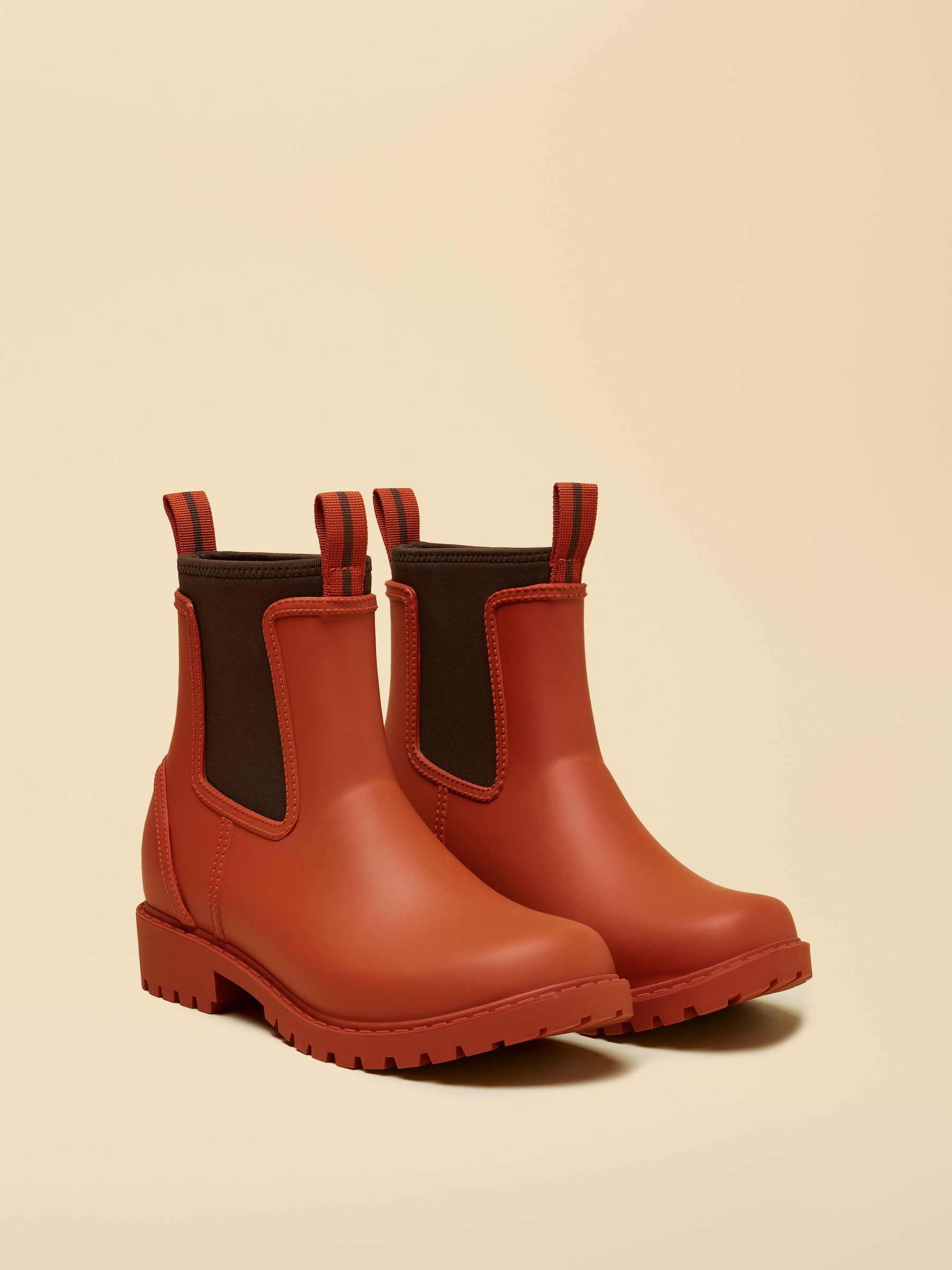 Oakfield Orange Short Neoprene Lined Wellies - Image 4 of 8