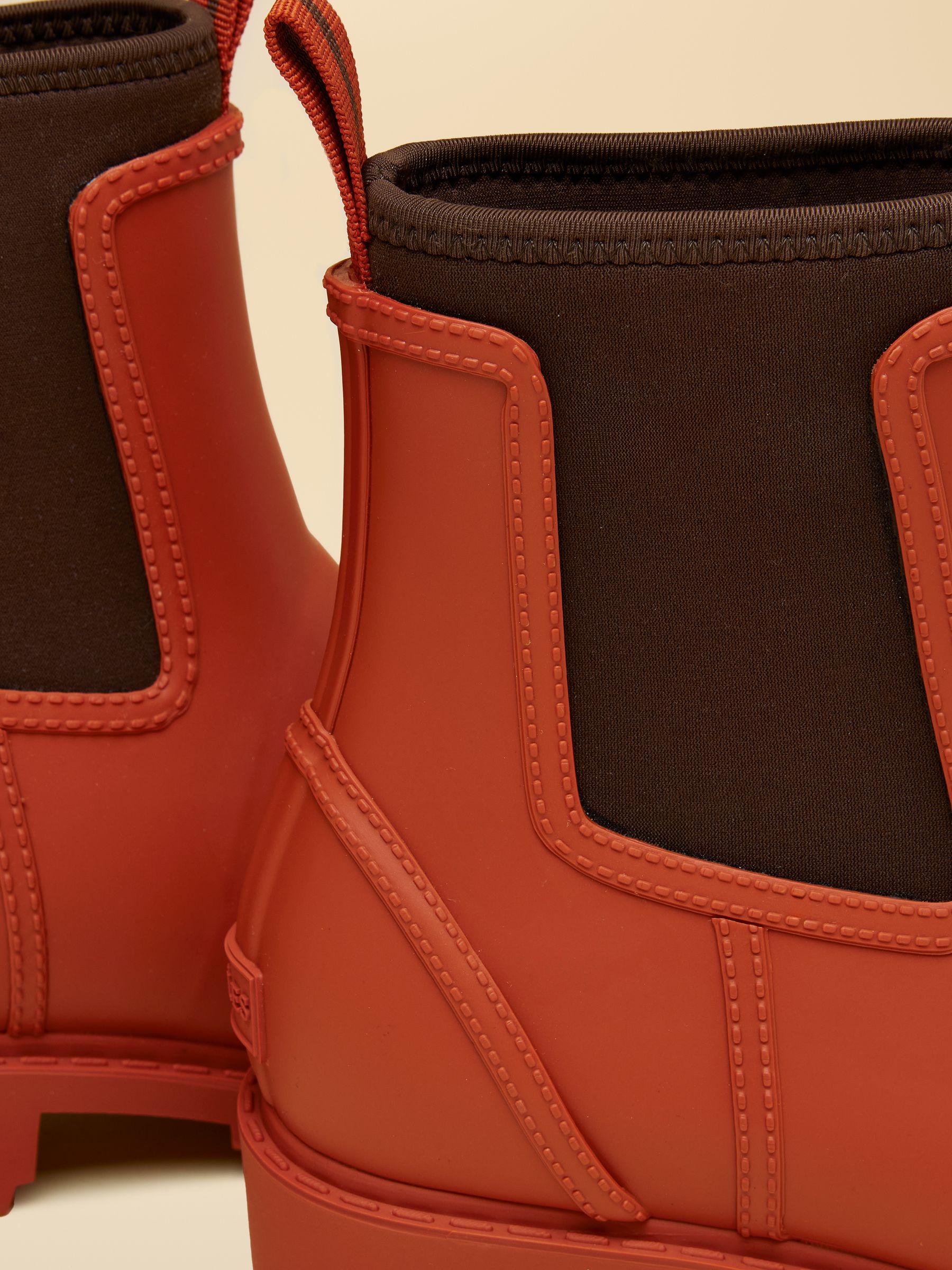 Oakfield Orange Short Neoprene Lined Wellies - Image 6 of 8