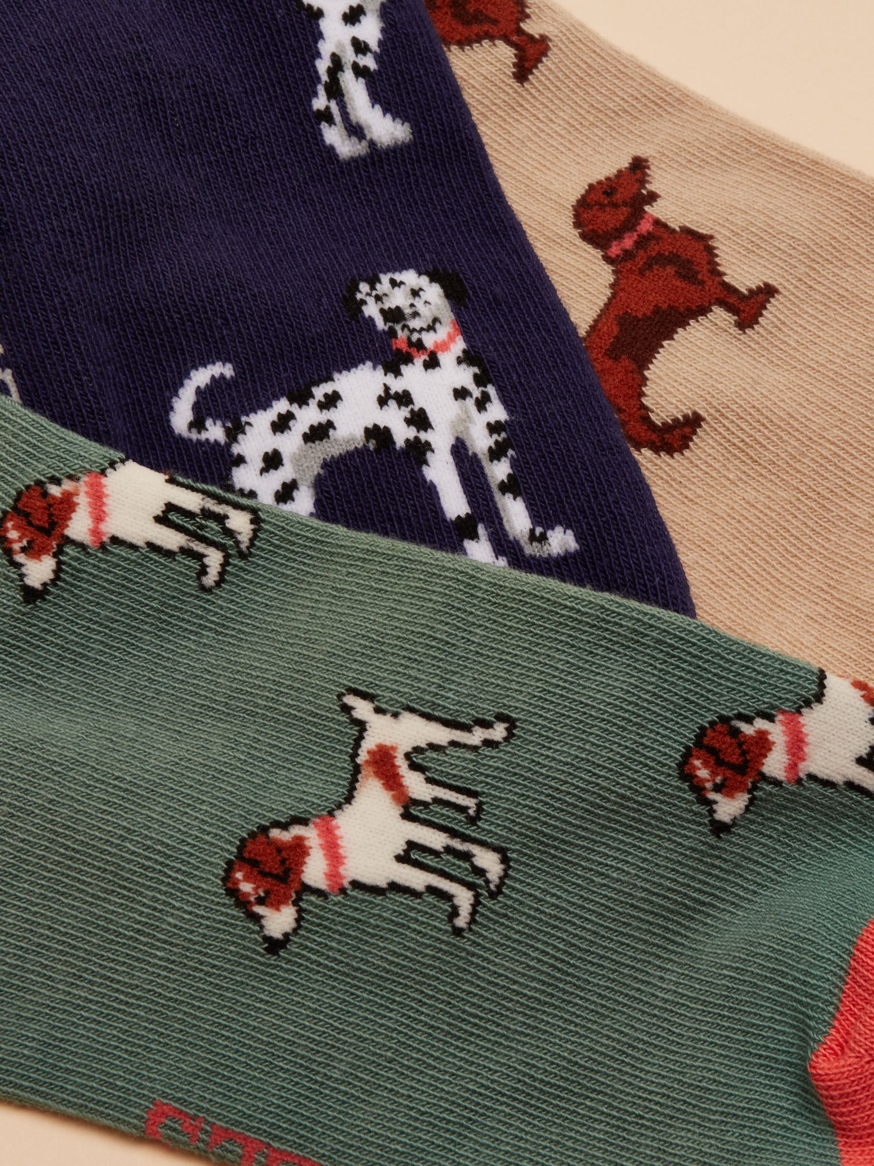 Everyday Multi Navy 5 Pack Socks - Image 3 of 3