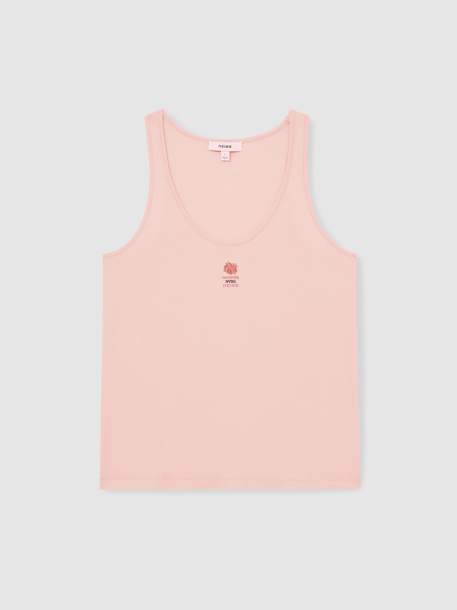 Reiss | NYBG Floral Emblem Vest in Pink - Image 2 of 5