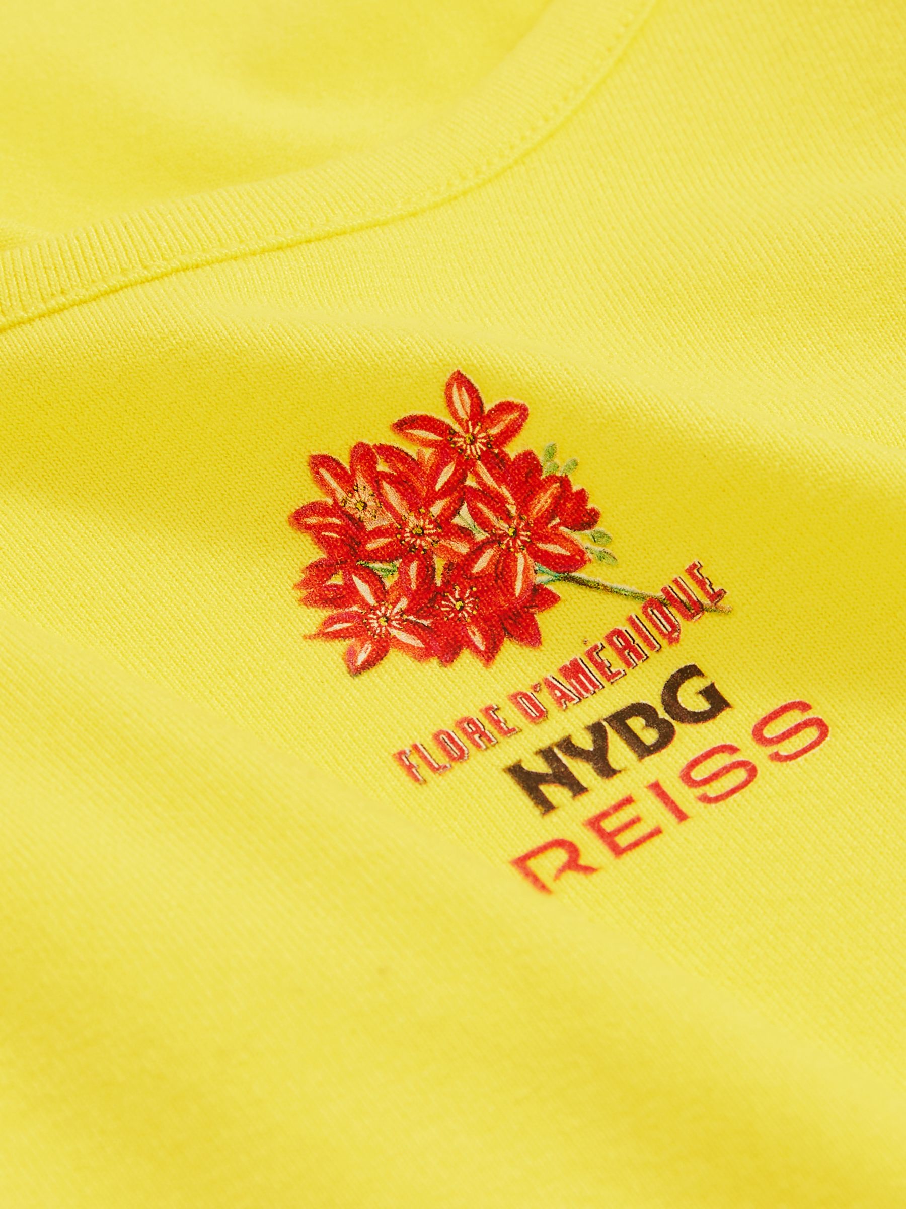 Reiss | NYBG Floral Emblem Vest in Yellow - Image 5 of 5