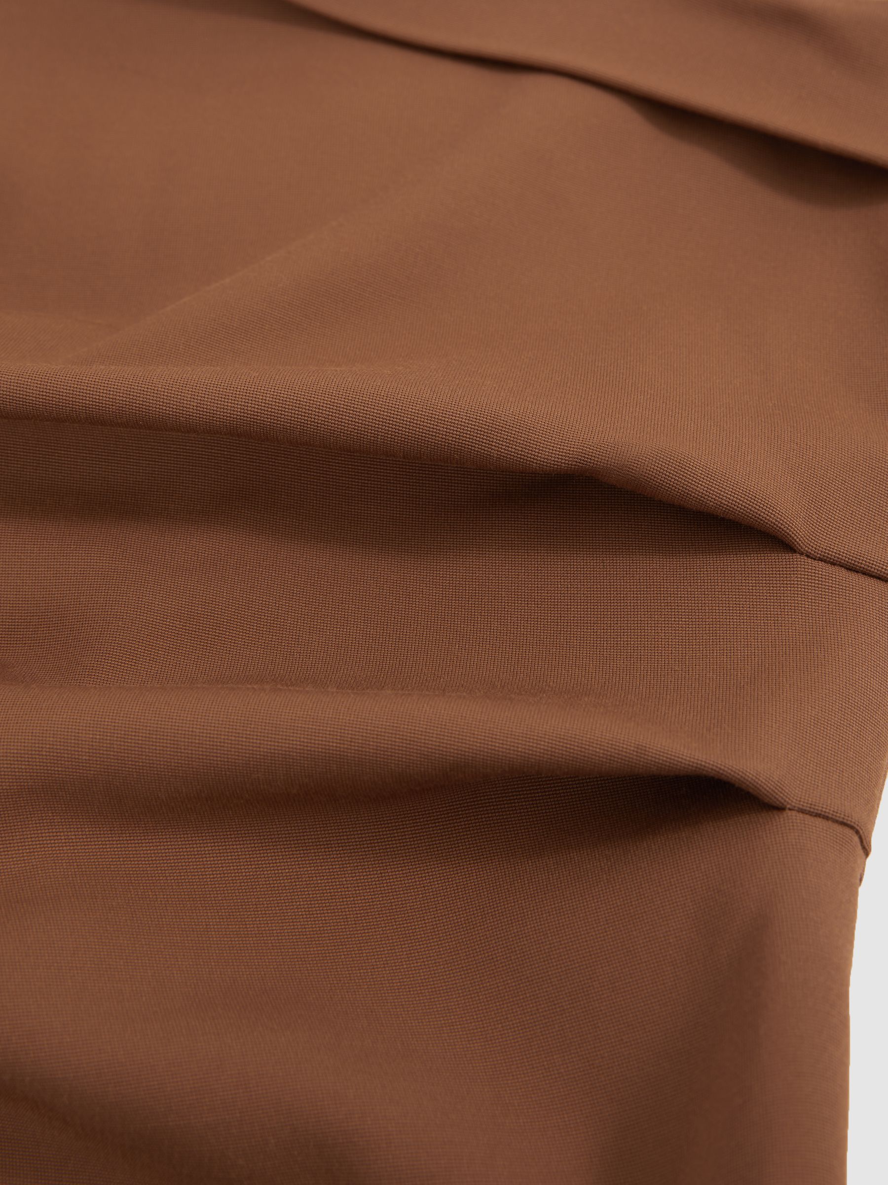 Ruched Bandeau Top in Brown - Image 6 of 6