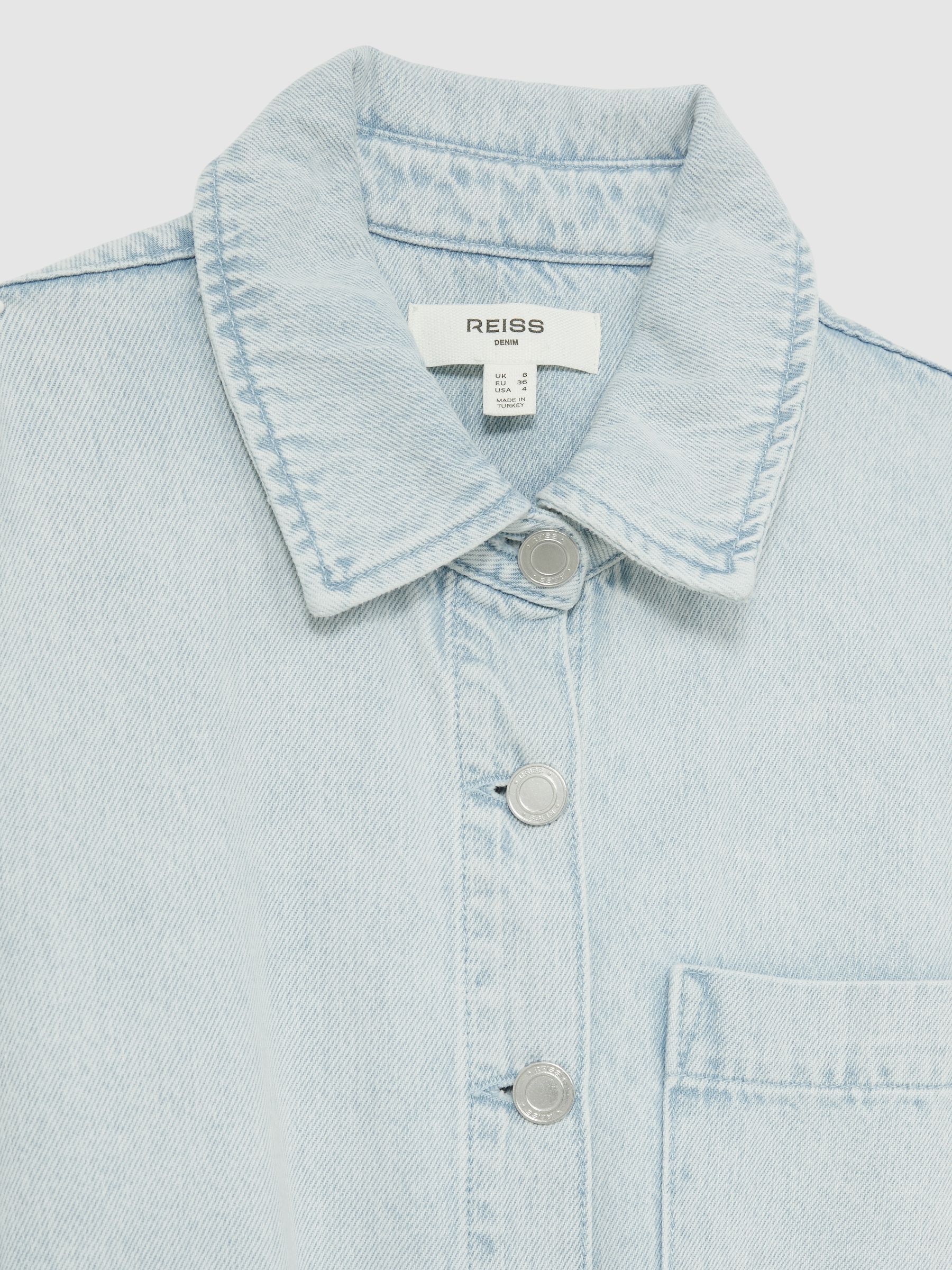 Denim Mini Dress in Indigo - Image 6 of 6