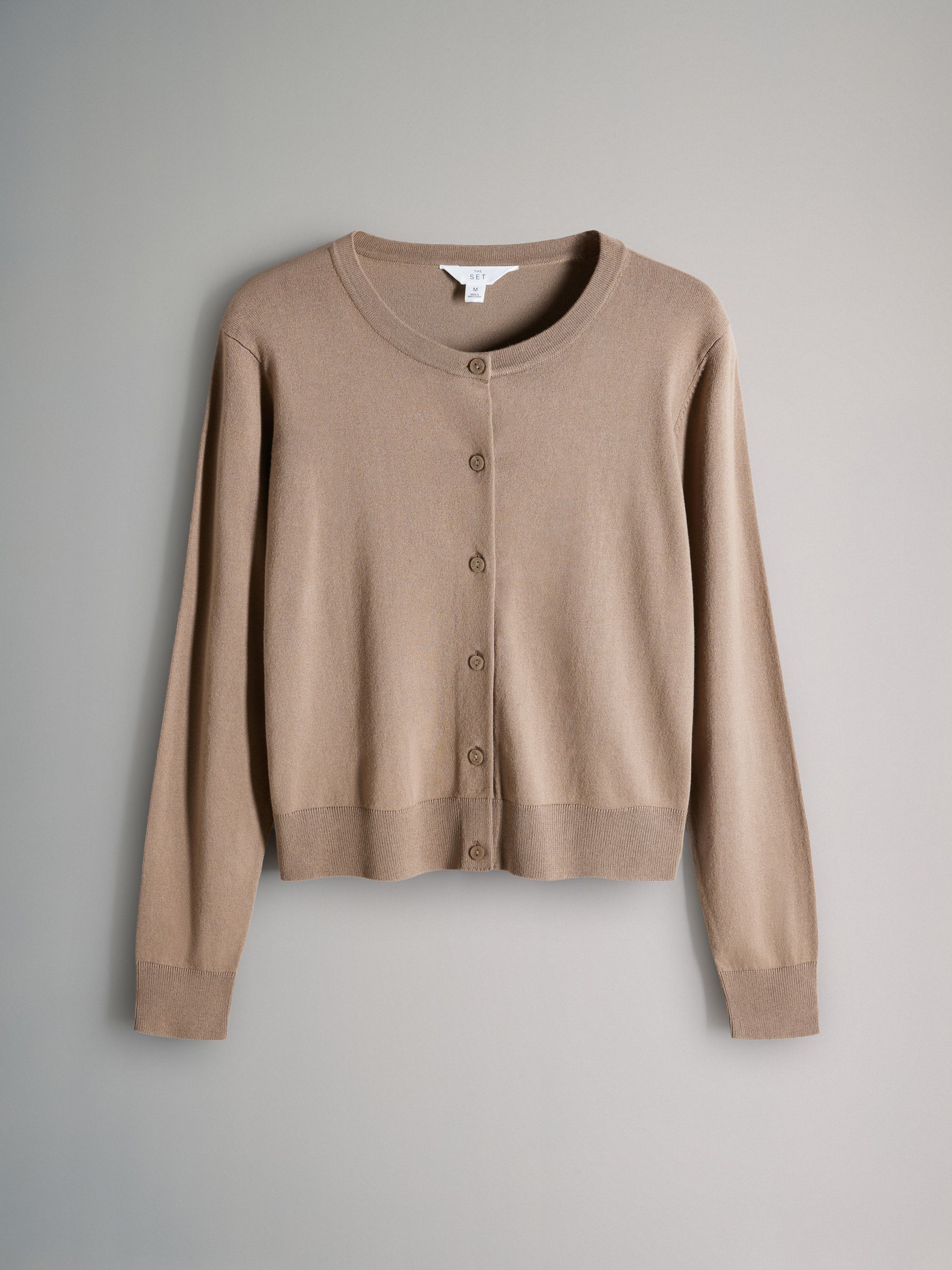 Black/Neutral - 3 Pack Fine Knit Button Through Cardigans - Image 3 of 5