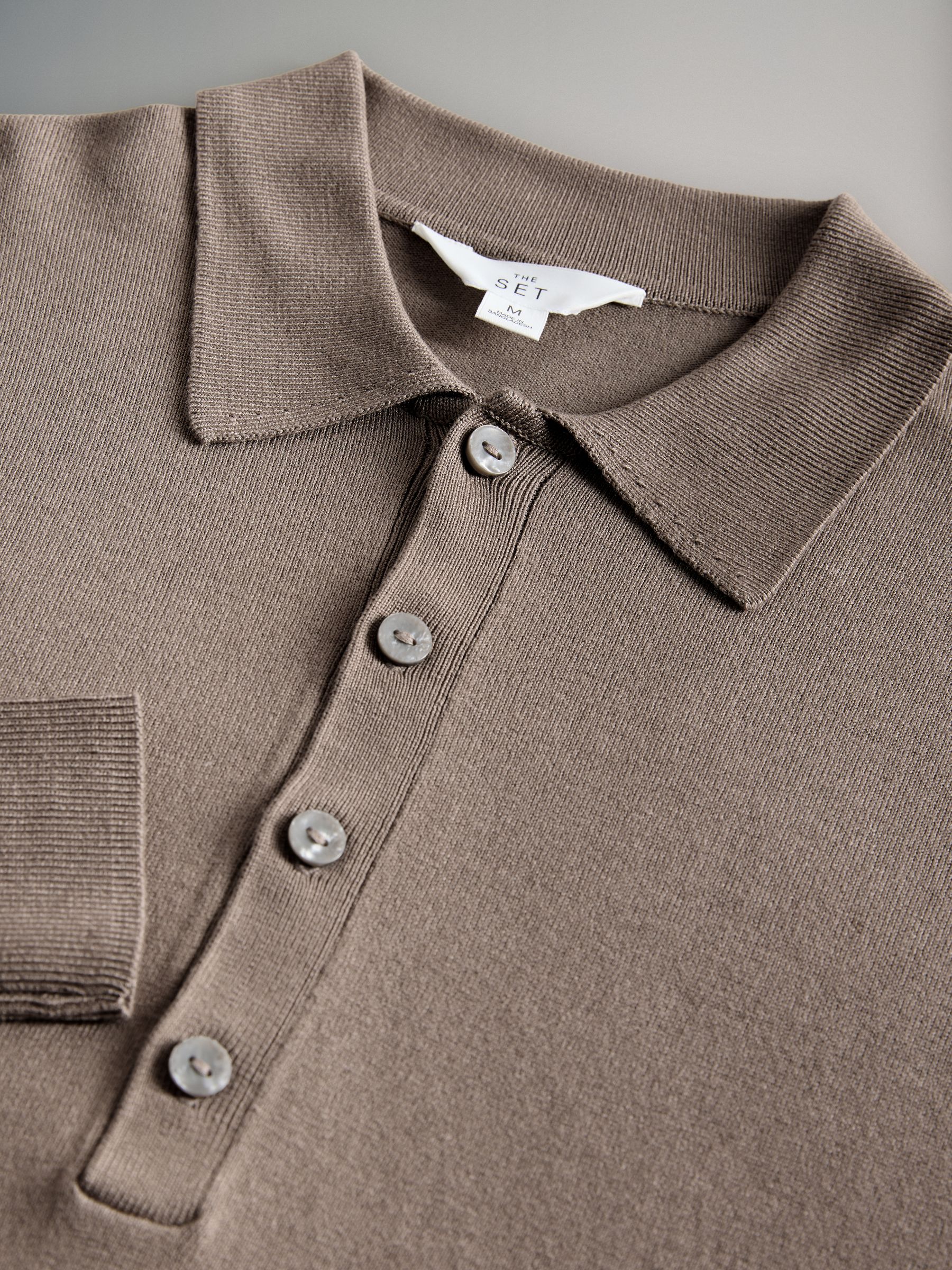 3 Pack Fine Knit Collared Polo Shirts - Image 7 of 8