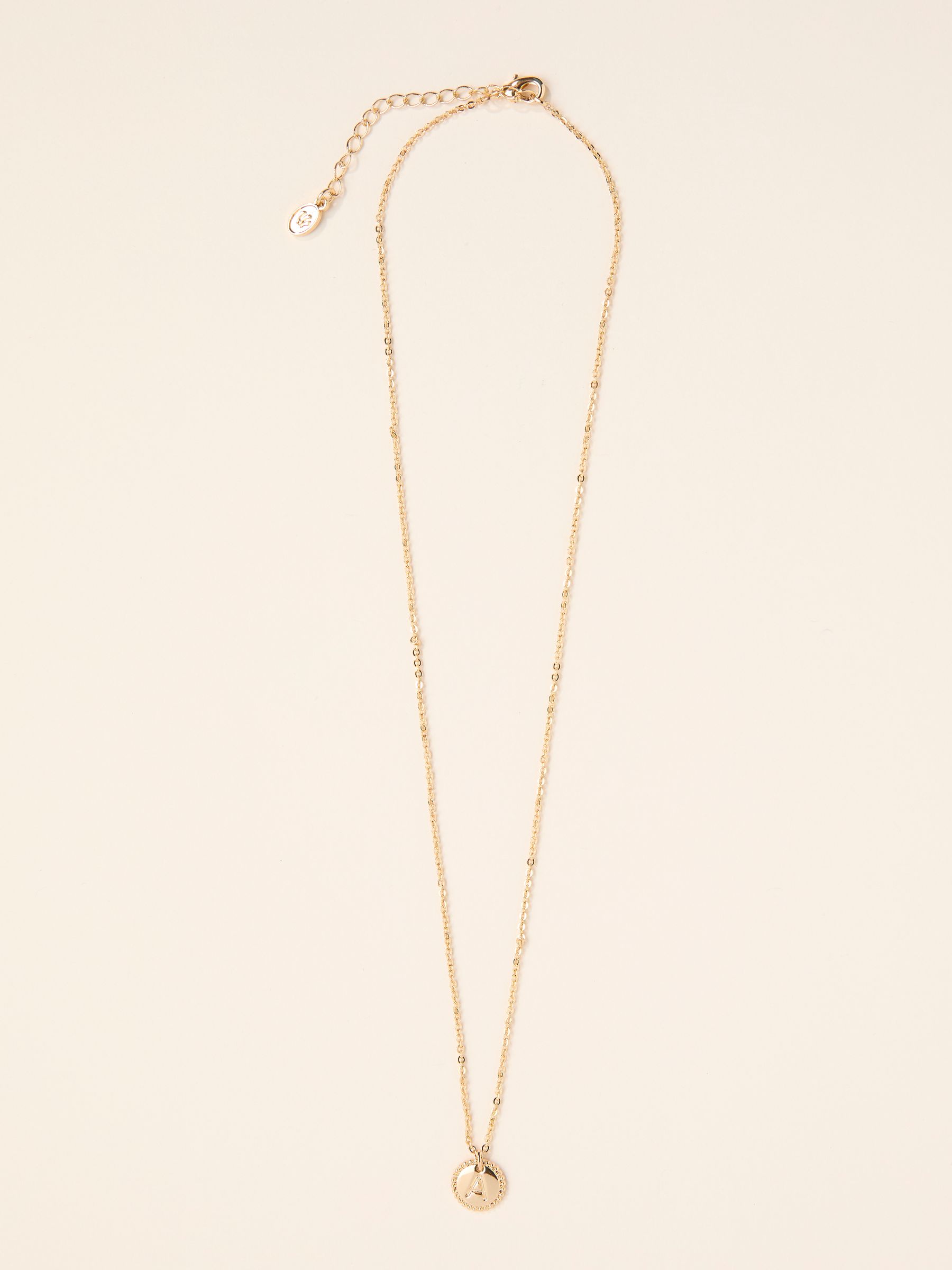 Gold Tone Alphabet Necklace - Image 1 of 1