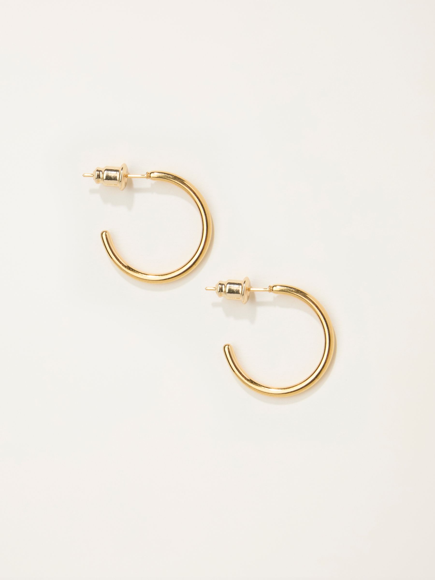 Gold Tone Waterproof Hoop Earrings - Image 1 of 2