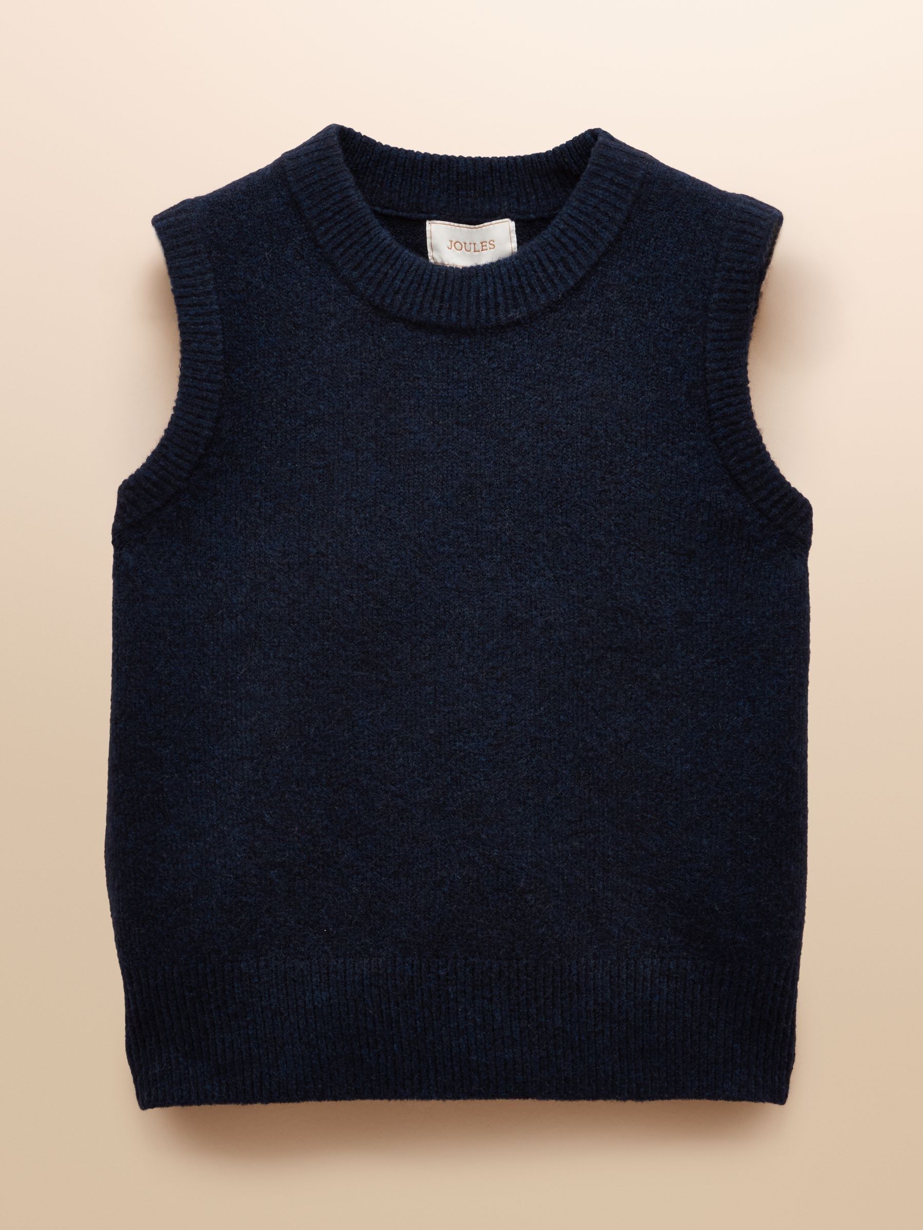Holly Navy Knitted Crew Neck Vest - Image 6 of 6