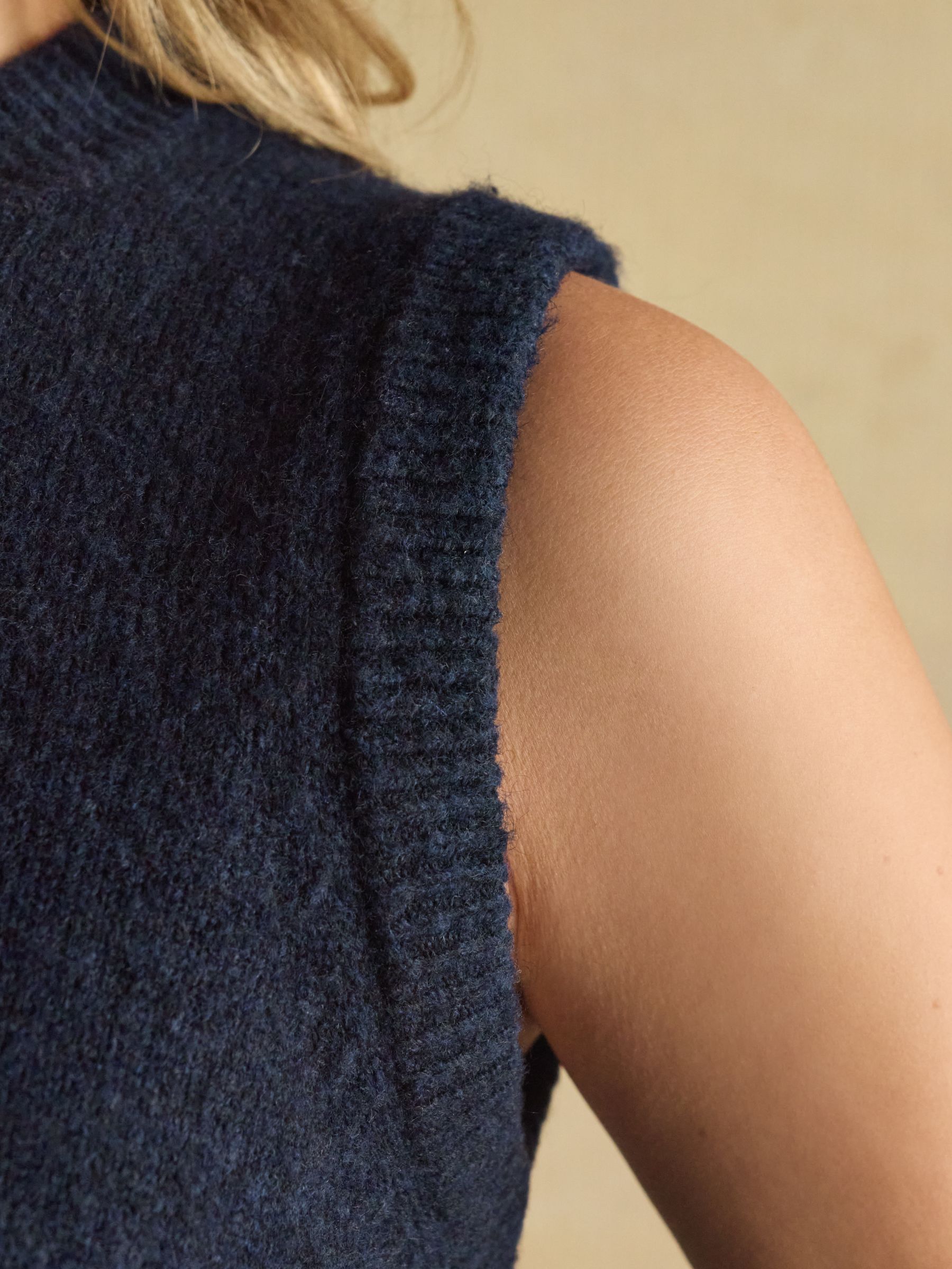 Holly Navy Knitted Vest - Image 7 of 9