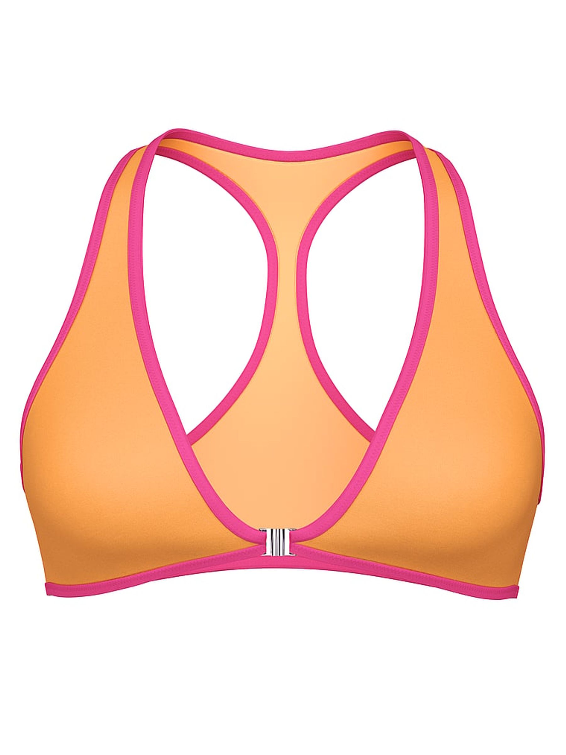 Vitamin C Orange Halter Plunge Bikini Top - Image 3 of 3