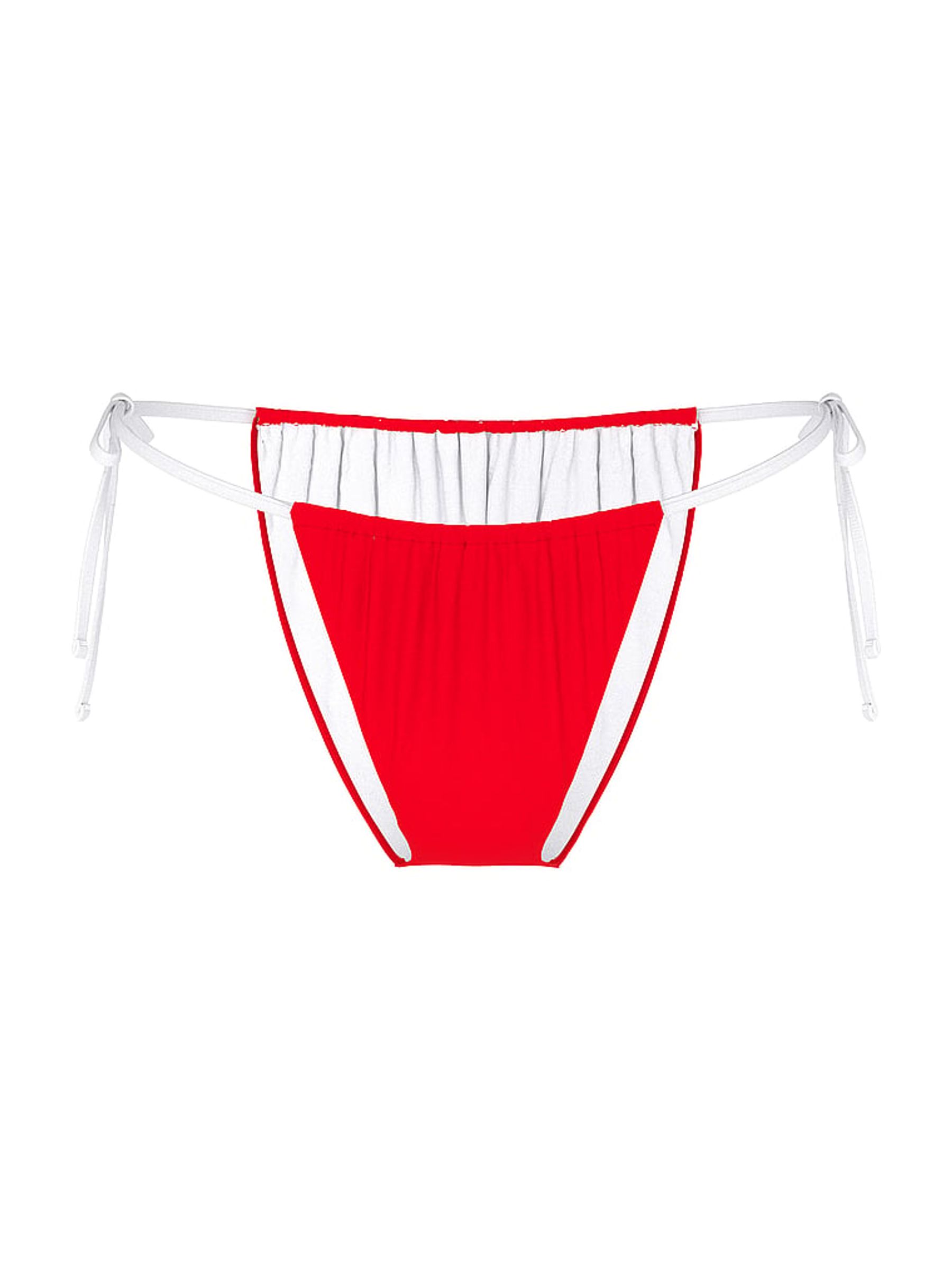 Red Pepper Tie Side Cheeky Bikini Bottoms - Image 3 of 3