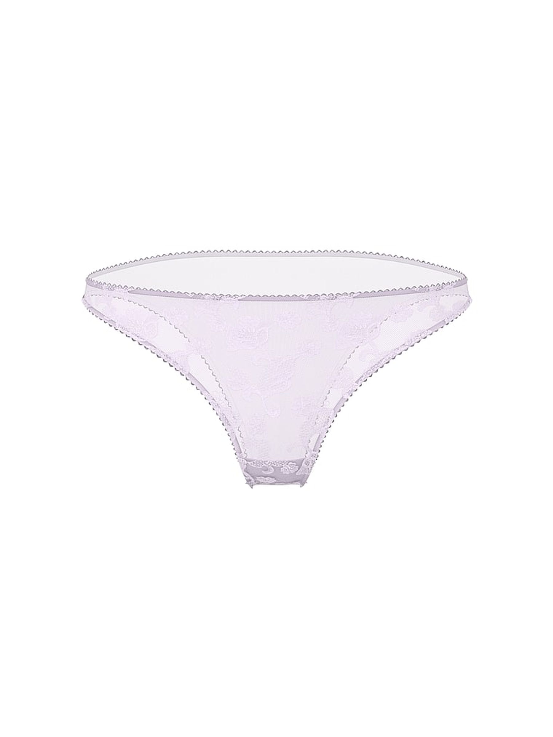 Delicate Violet Purple Brazilian Blossom Embroidery Knickers - Image 4 of 4