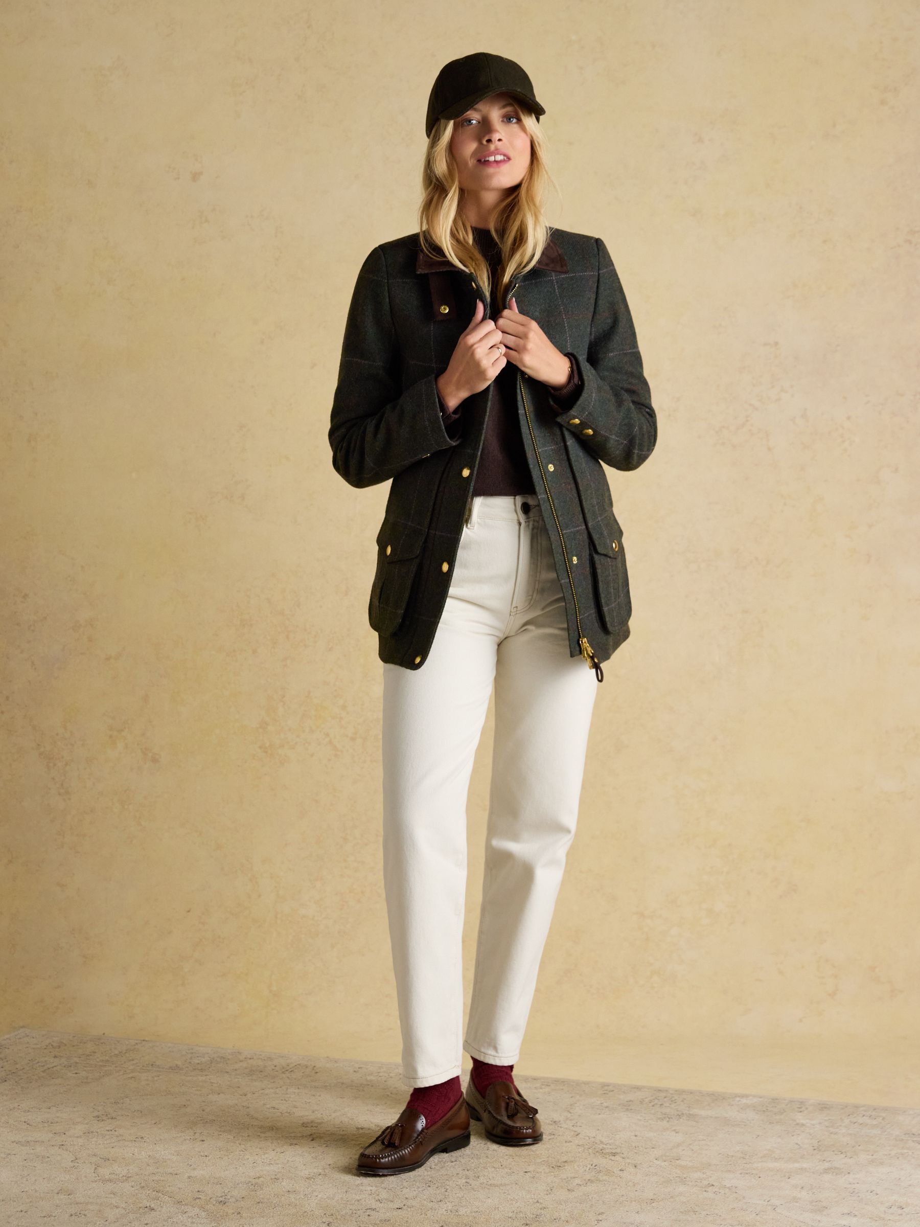 Classic Fieldcoat Green Tweed Coat - Image 4 of 12