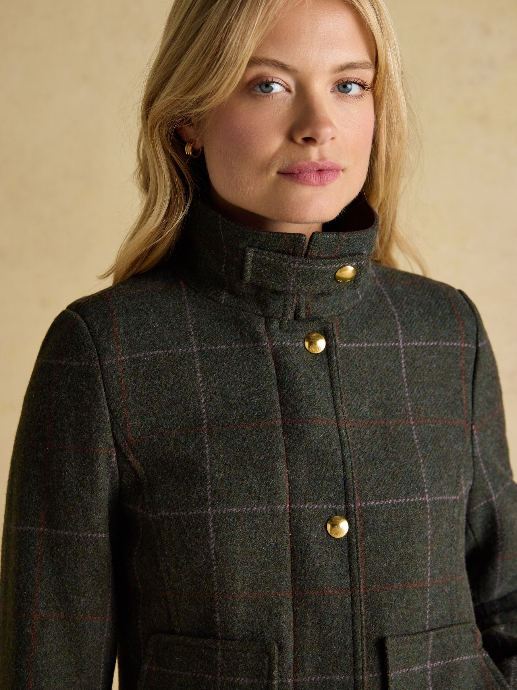 Classic Fieldcoat Green Tweed Coat - Image 6 of 12