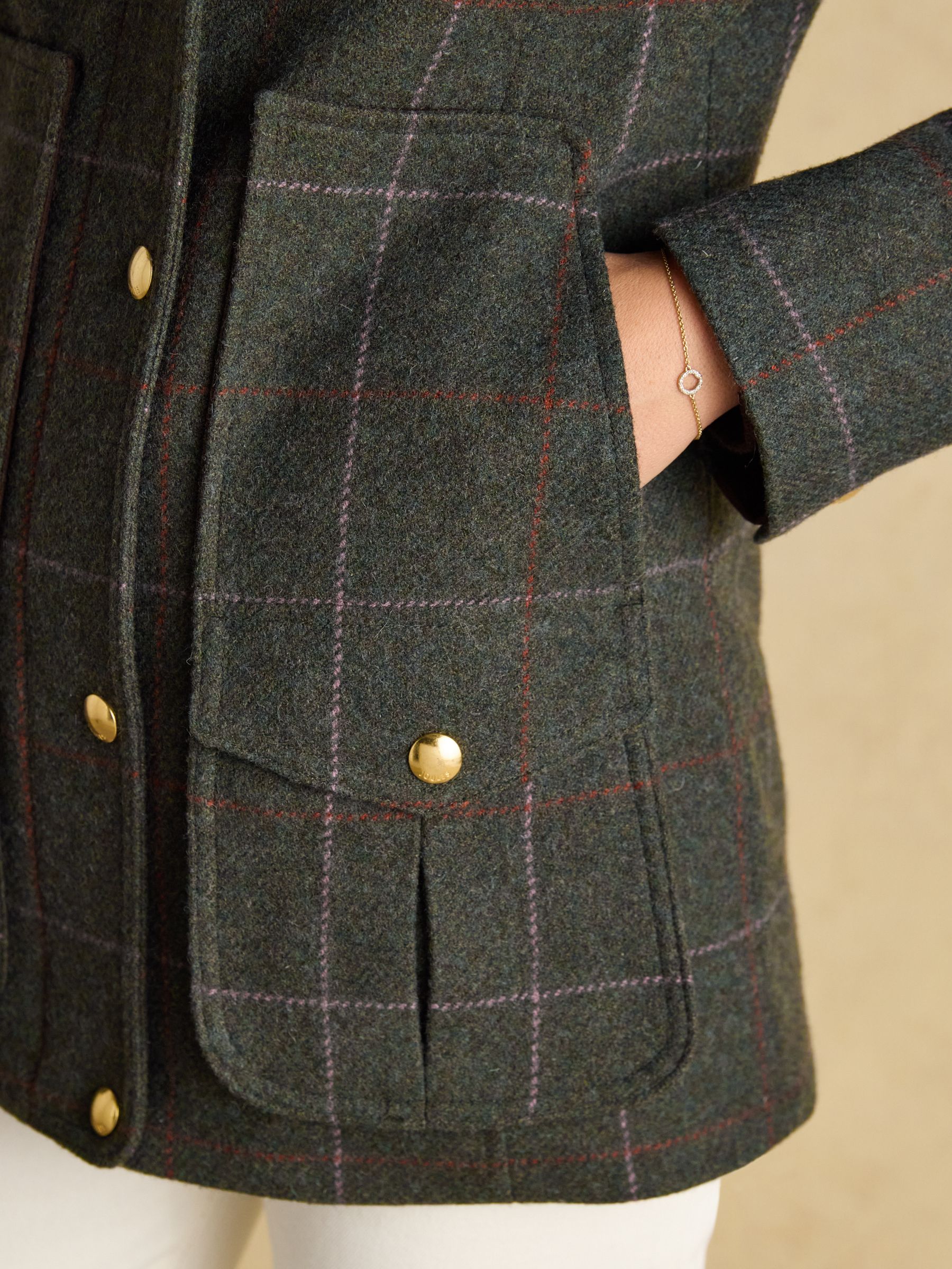 Classic Fieldcoat Green Tweed Coat - Image 9 of 12