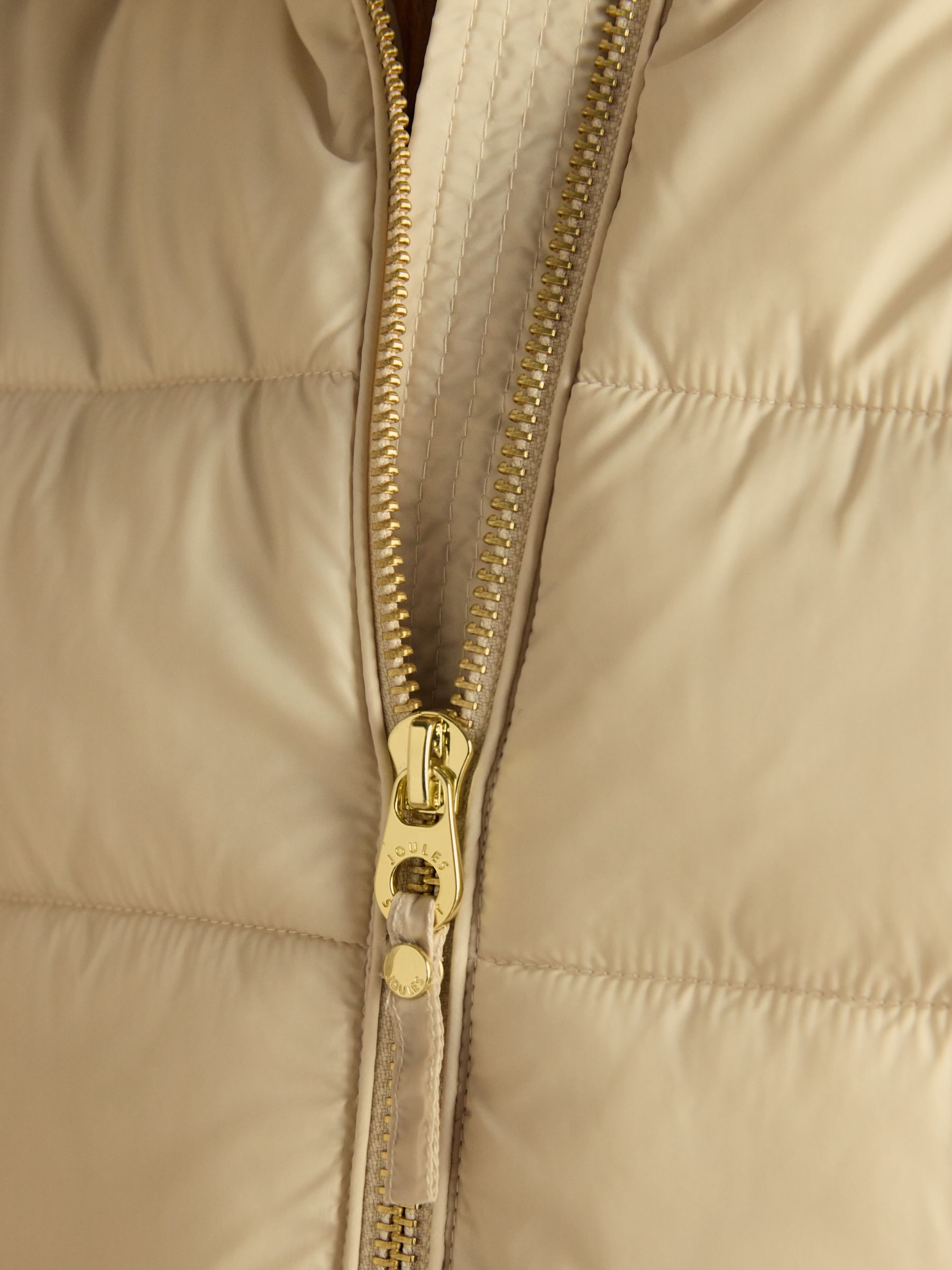 Hadlow Neutral Showerproof Padded Coat with Hood - Image 5 of 11
