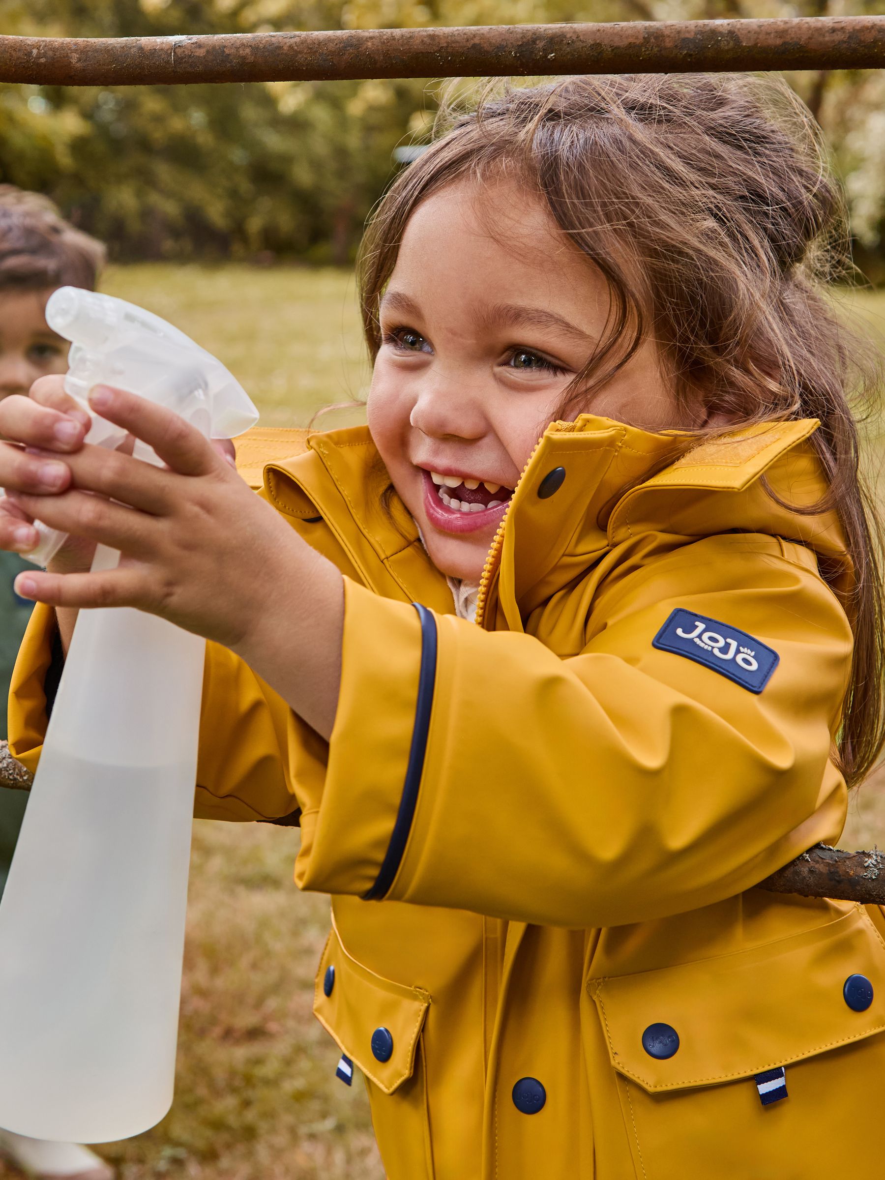 Yellow Navy Cosy Lined Waterproof Jacket | JoJo Maman Bébé USA
