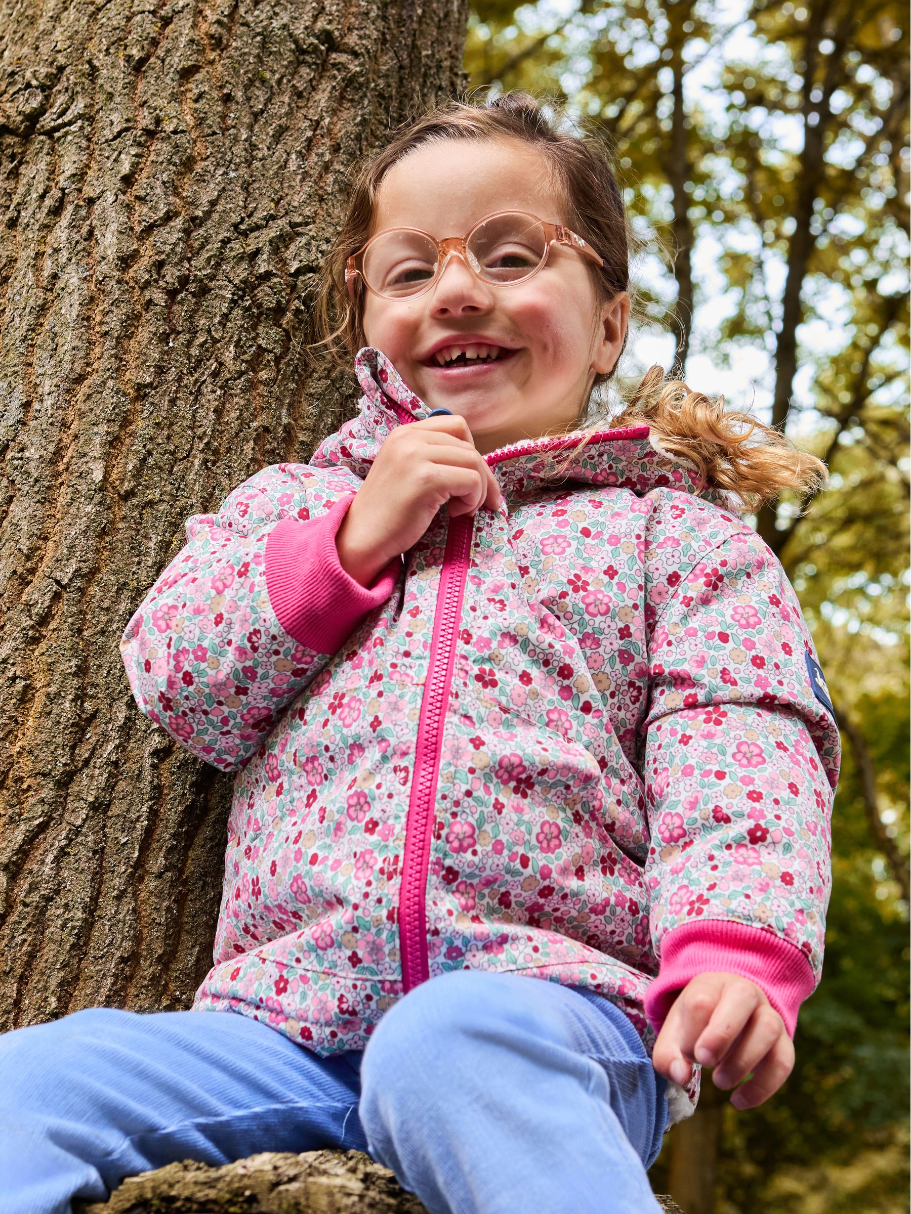 Baby Pink Reversible Fleece Lined Jacket - Image 1 of 11