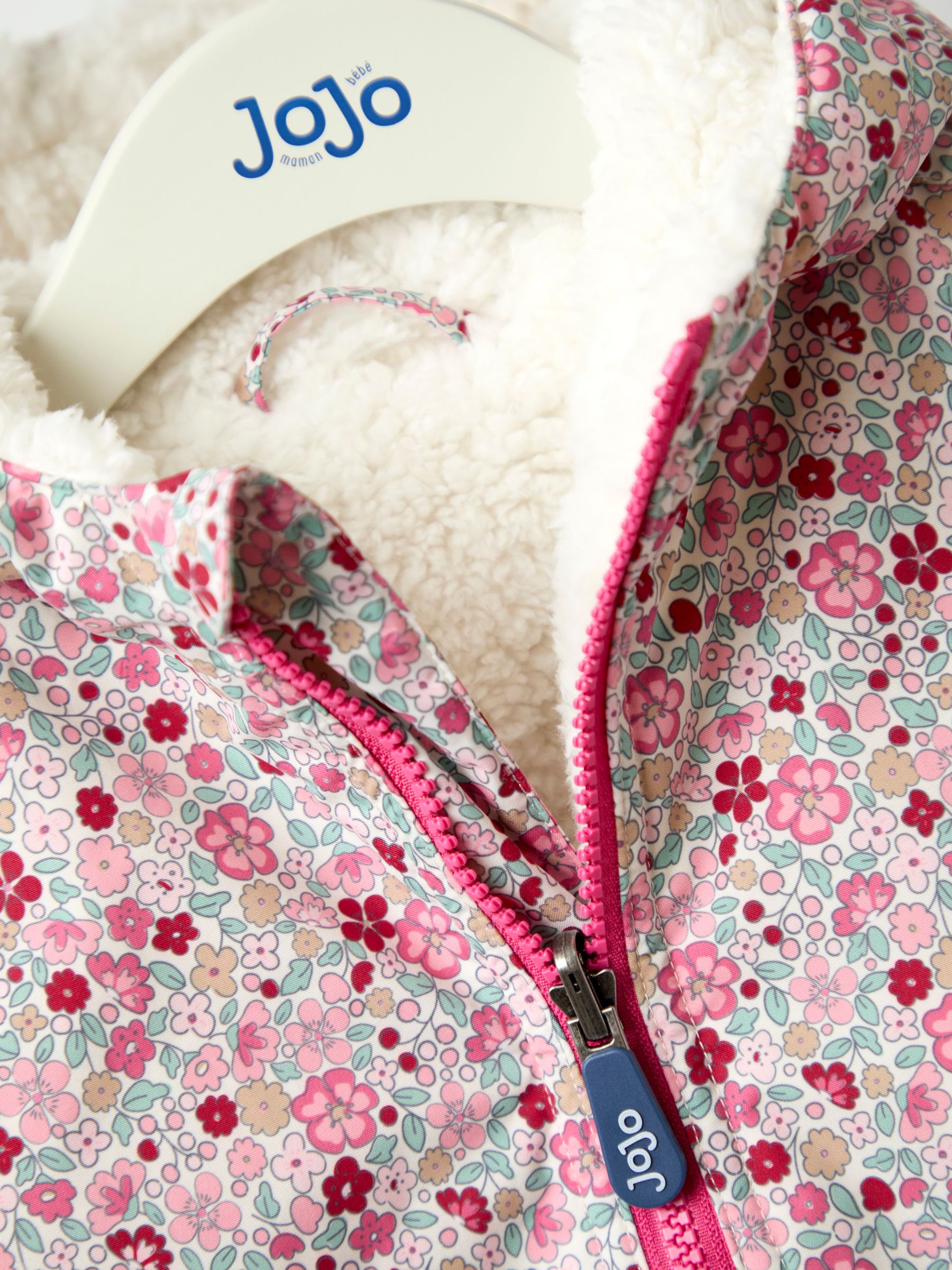 Baby Pink Reversible Fleece Lined Jacket - Image 10 of 11
