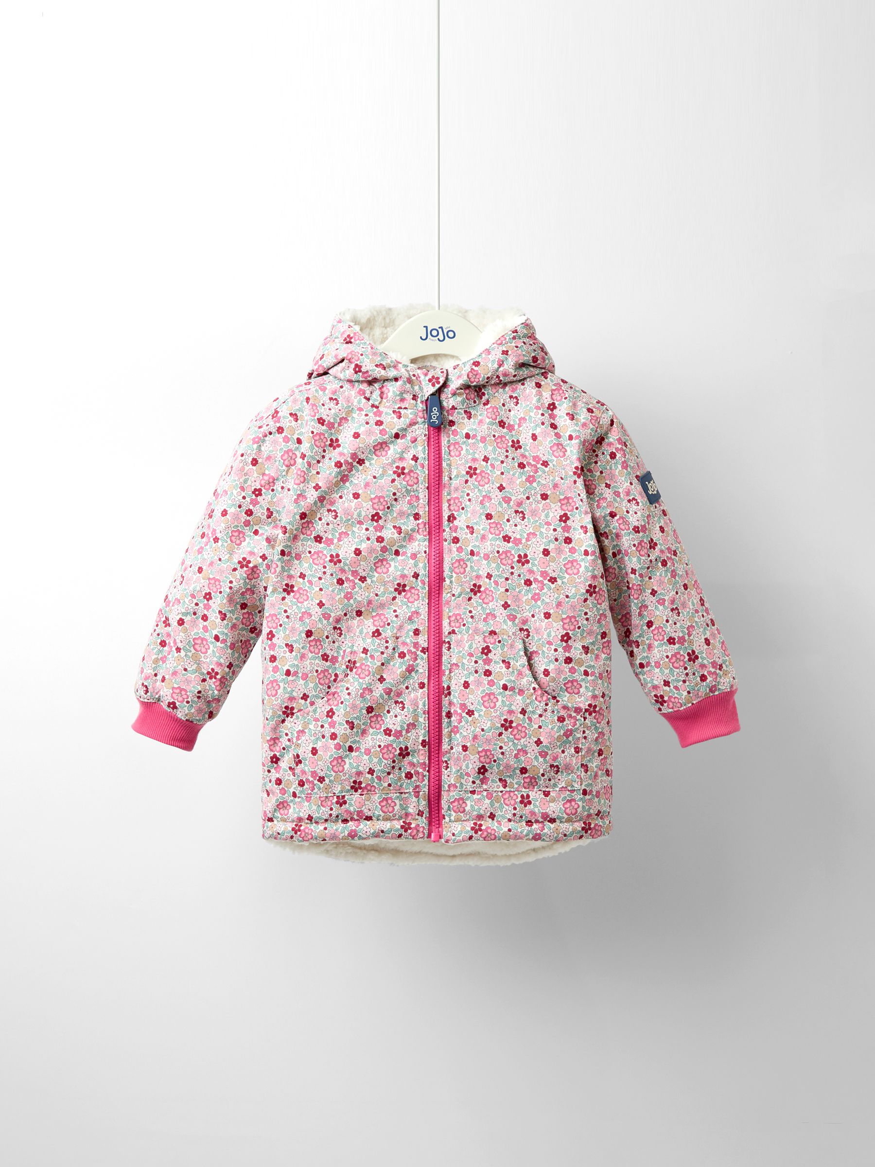 Baby Pink Reversible Fleece Lined Jacket - Image 6 of 11